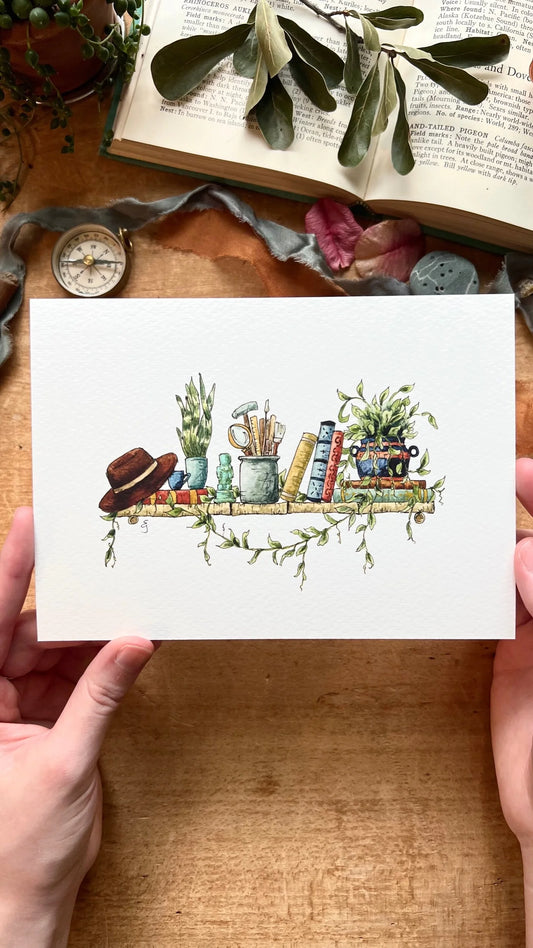 The Mini Archaeologist's Shelf Giclée Print