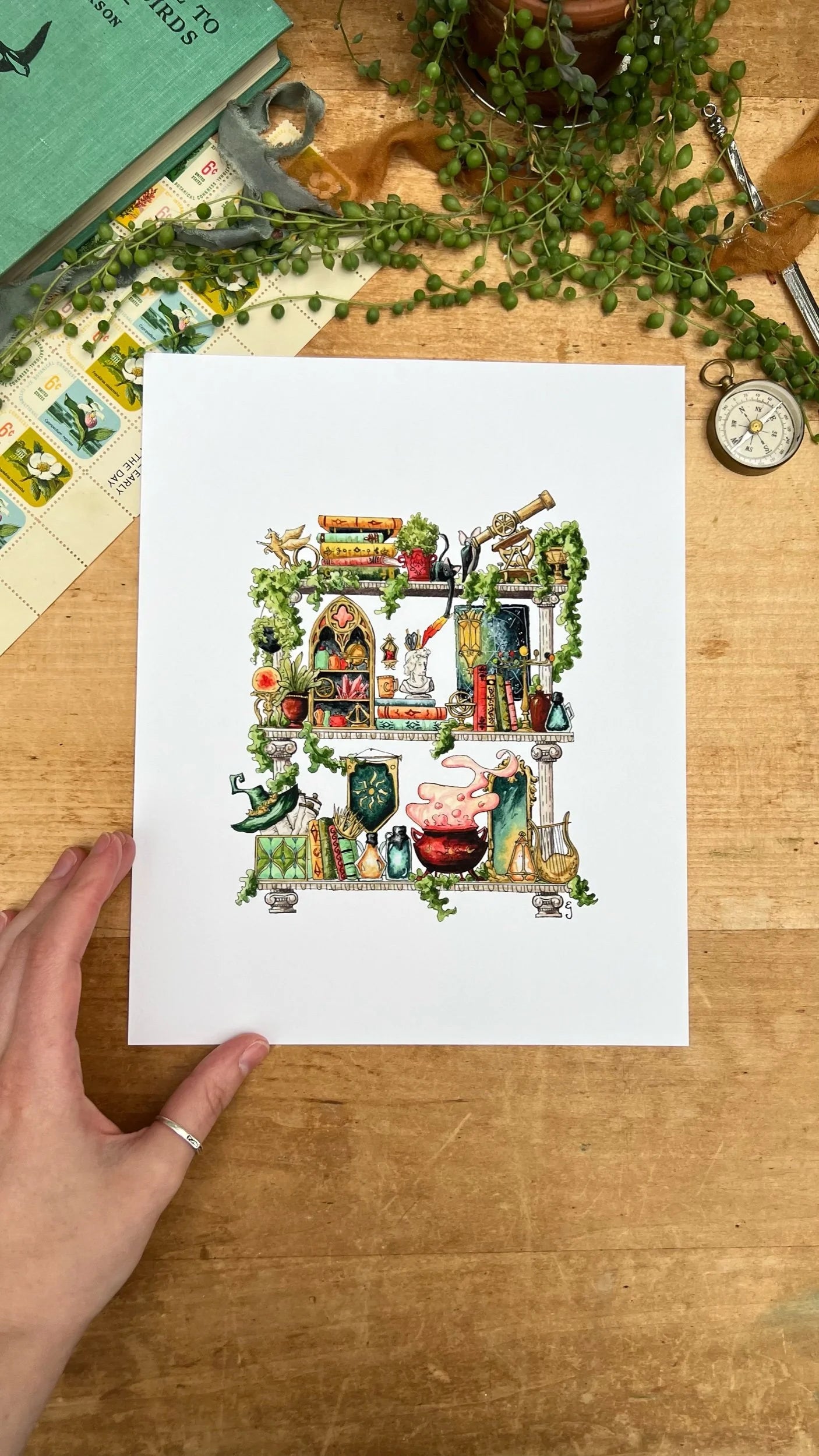 The Celestial Witch's Shelves Giclée Print