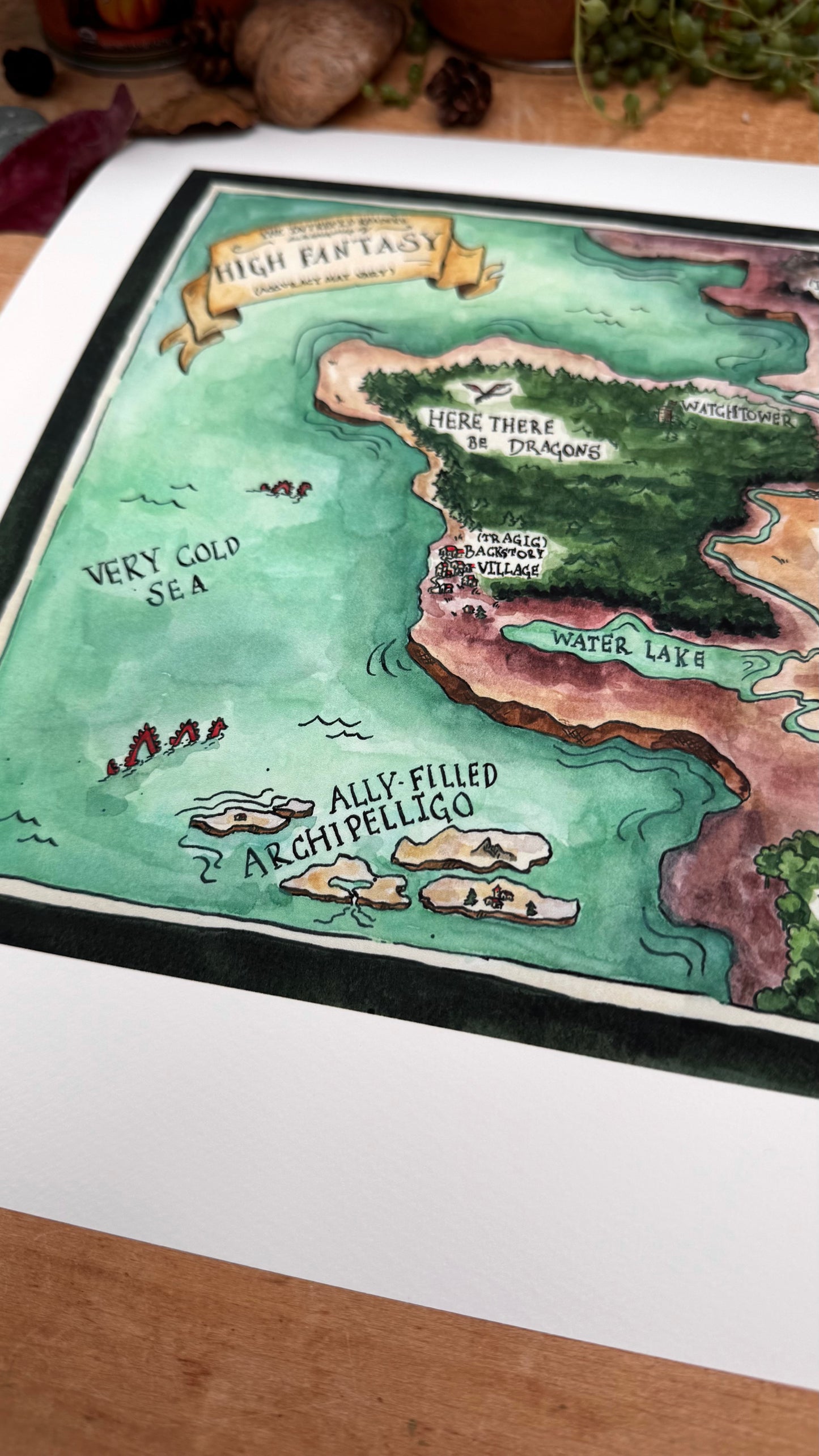 Dubious Map of High Fantasy Print