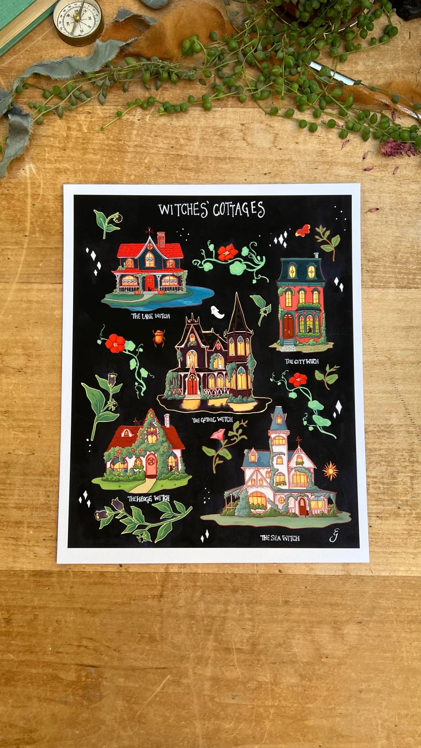 Witches' Cottages Field Report Giclée Print