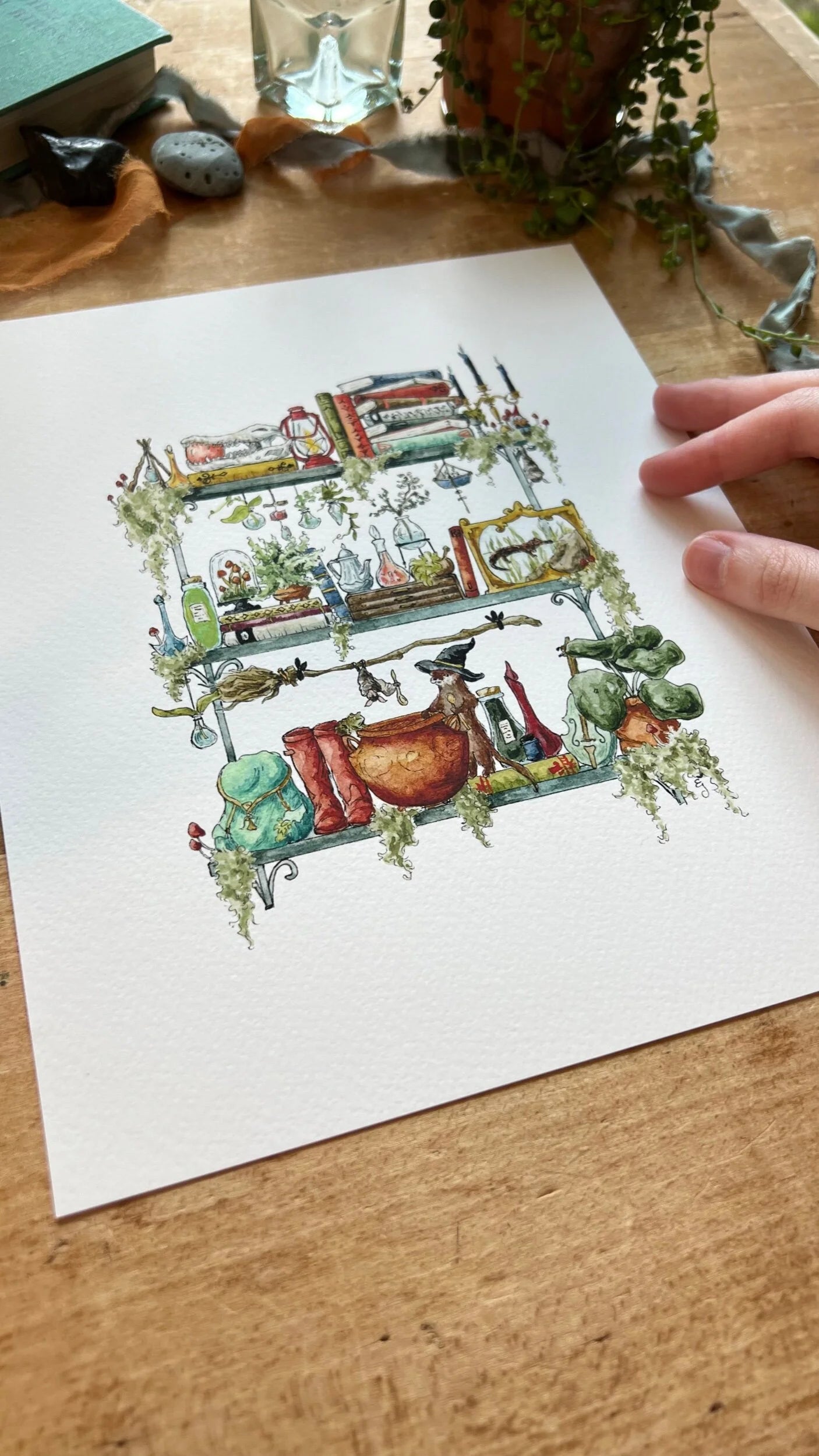 The Swamp Witch's Shelves Giclée Print