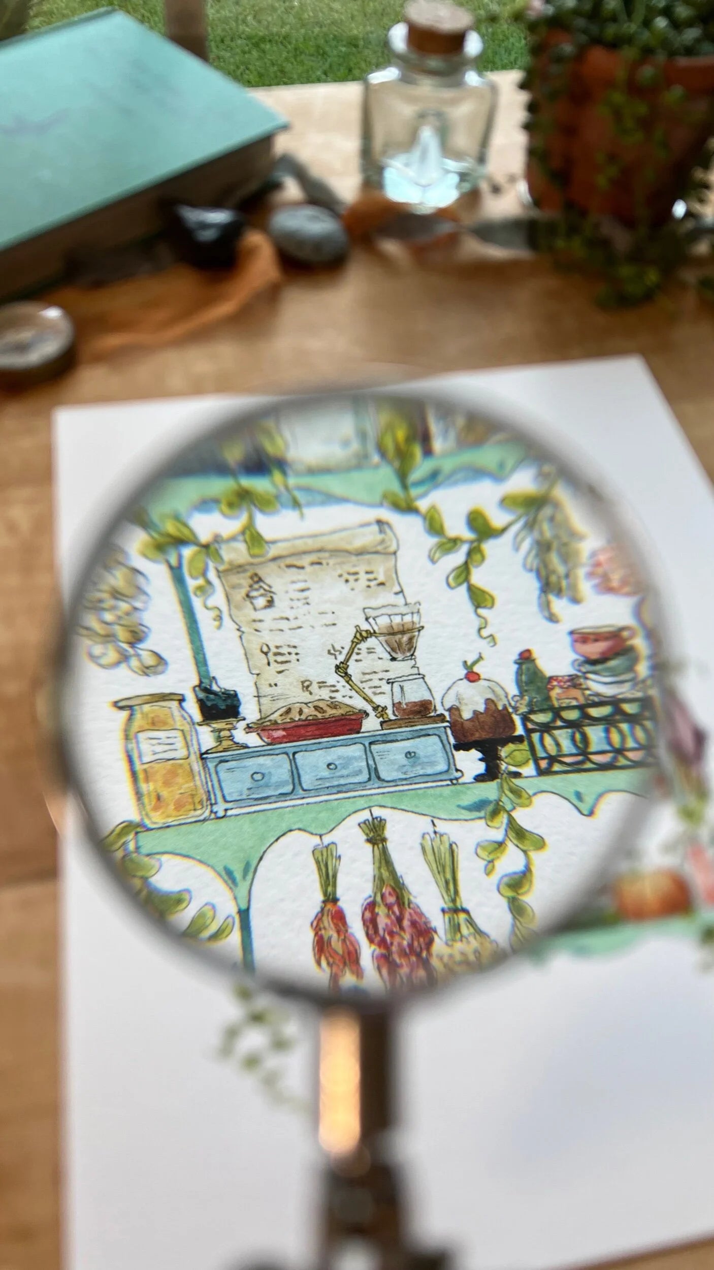 The Kitchen Witch's Shelves Giclée Print