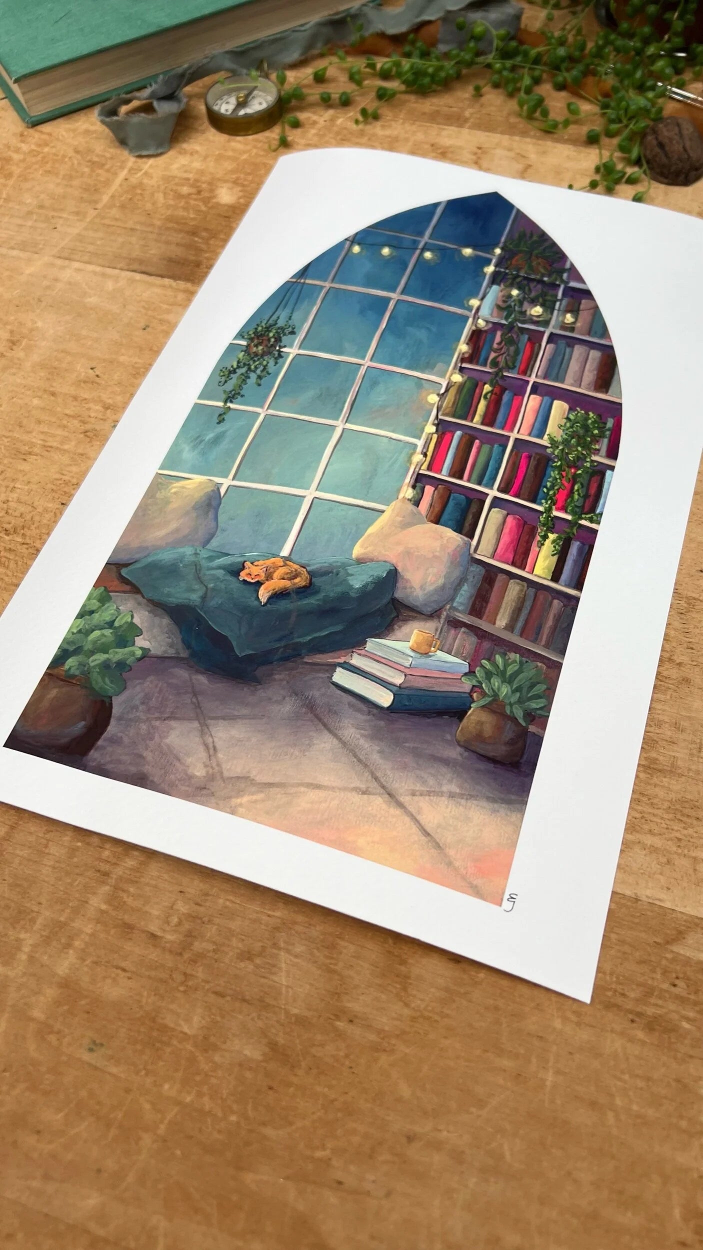 Window Seat - Magic of Books Print