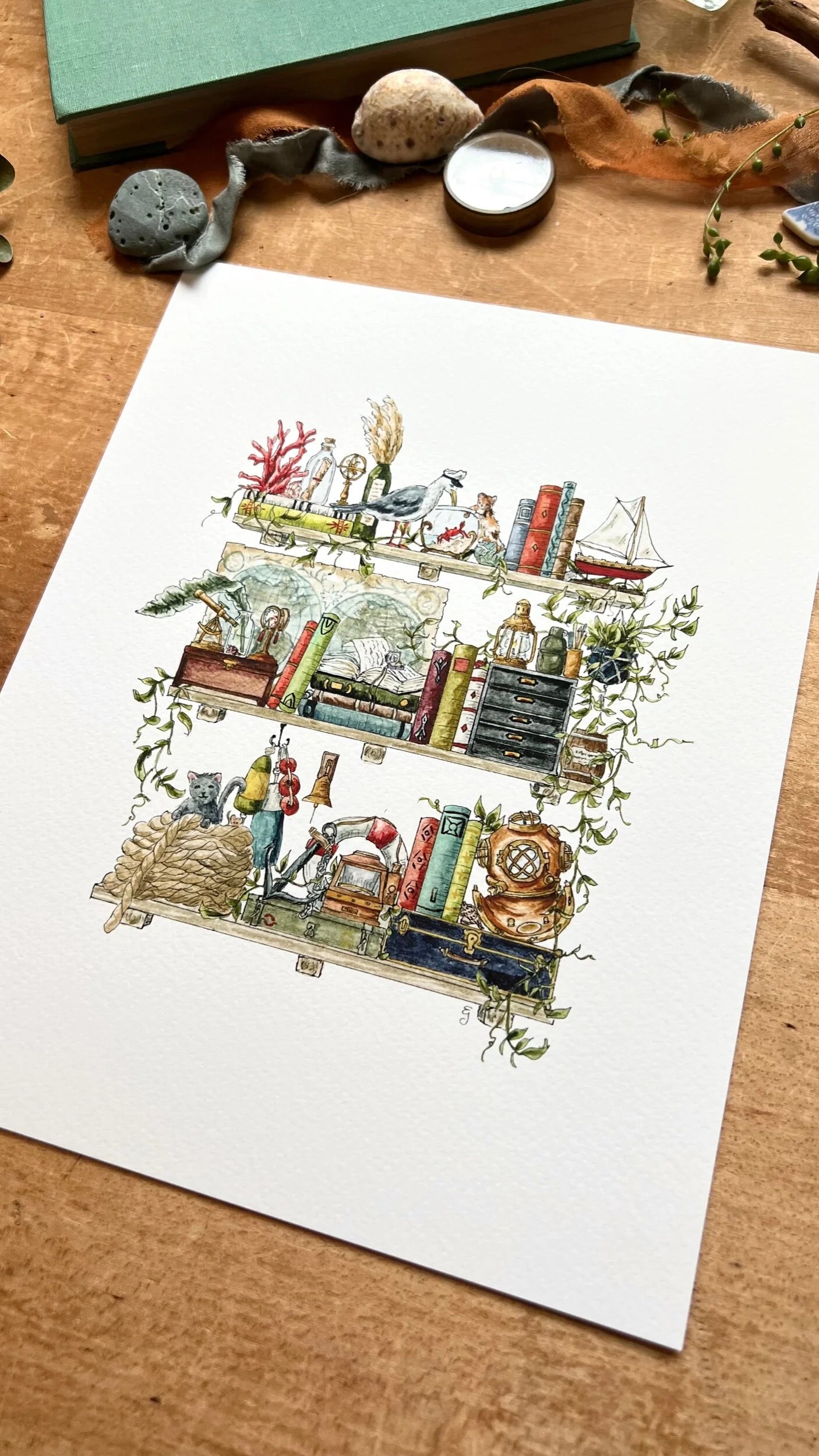 The Sailor's Shelves Giclée Print