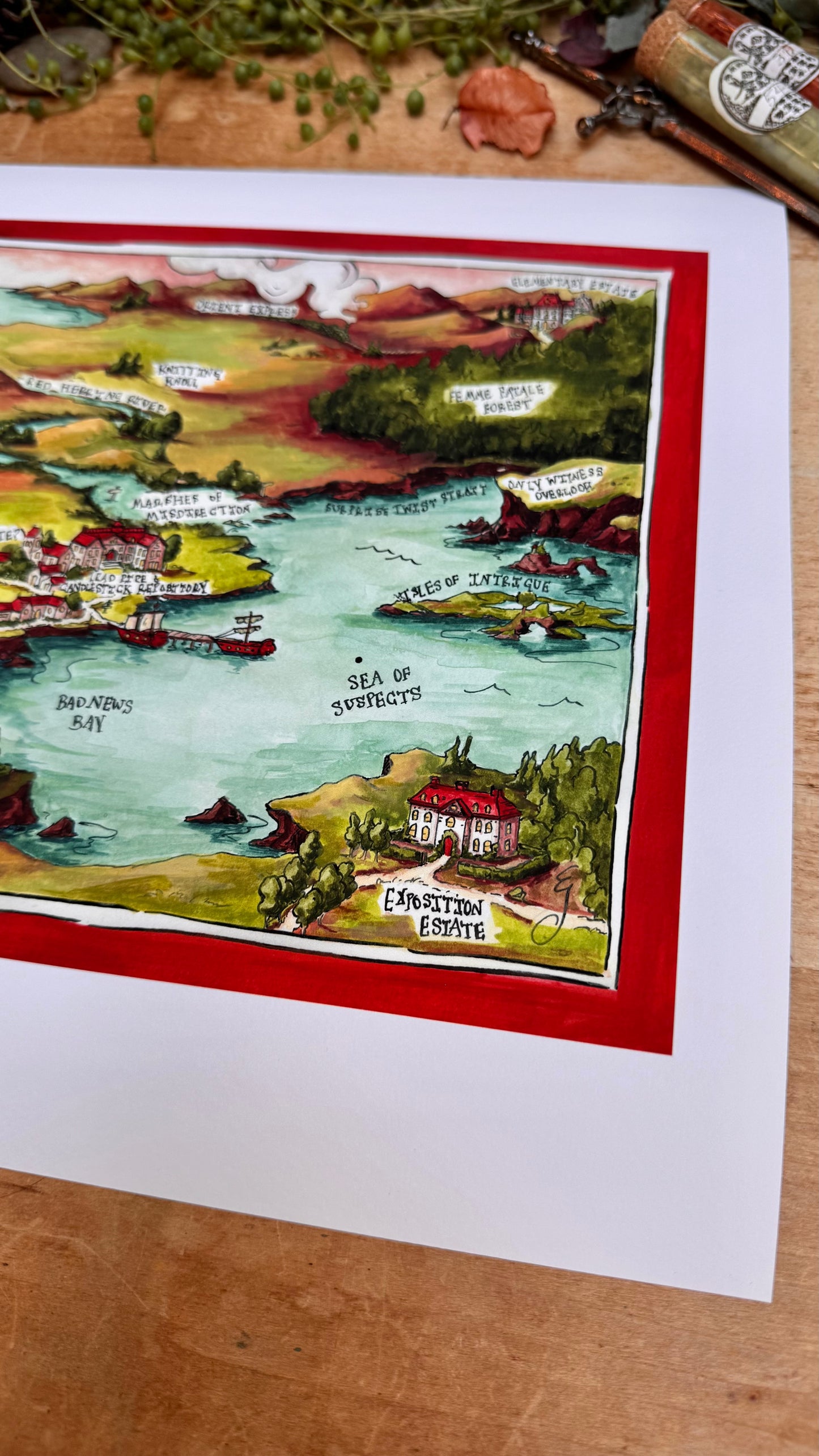 Dubious Map of Mystery Print
