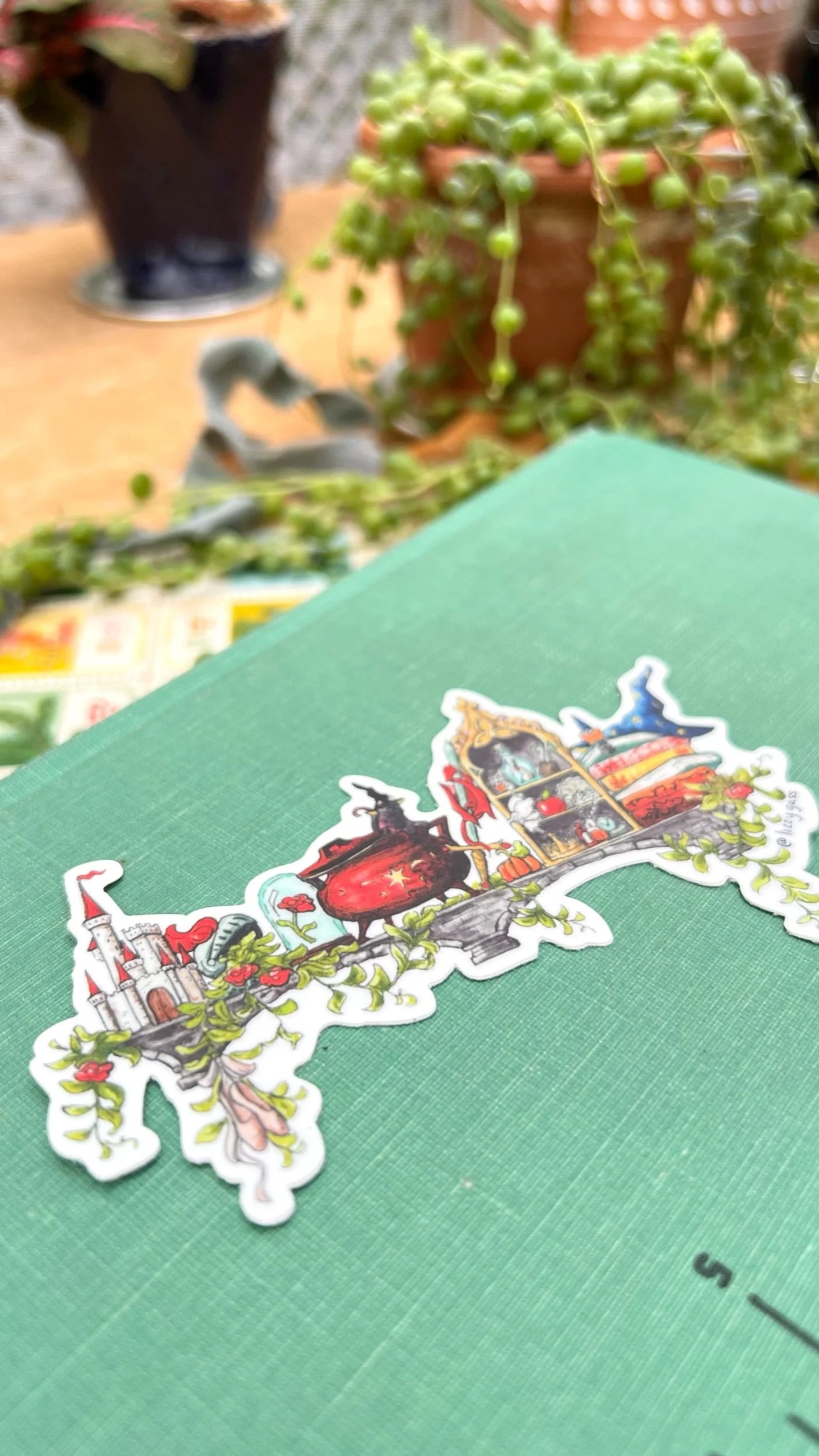 The Mini Storybook Witch's Shelf Sticker