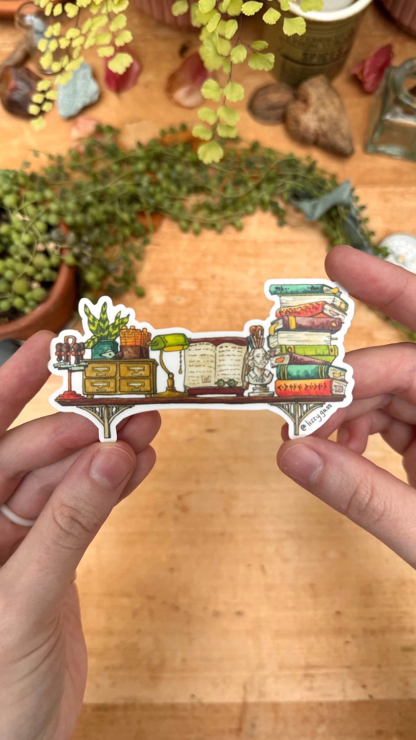 The Mini Librarian's Shelf Sticker