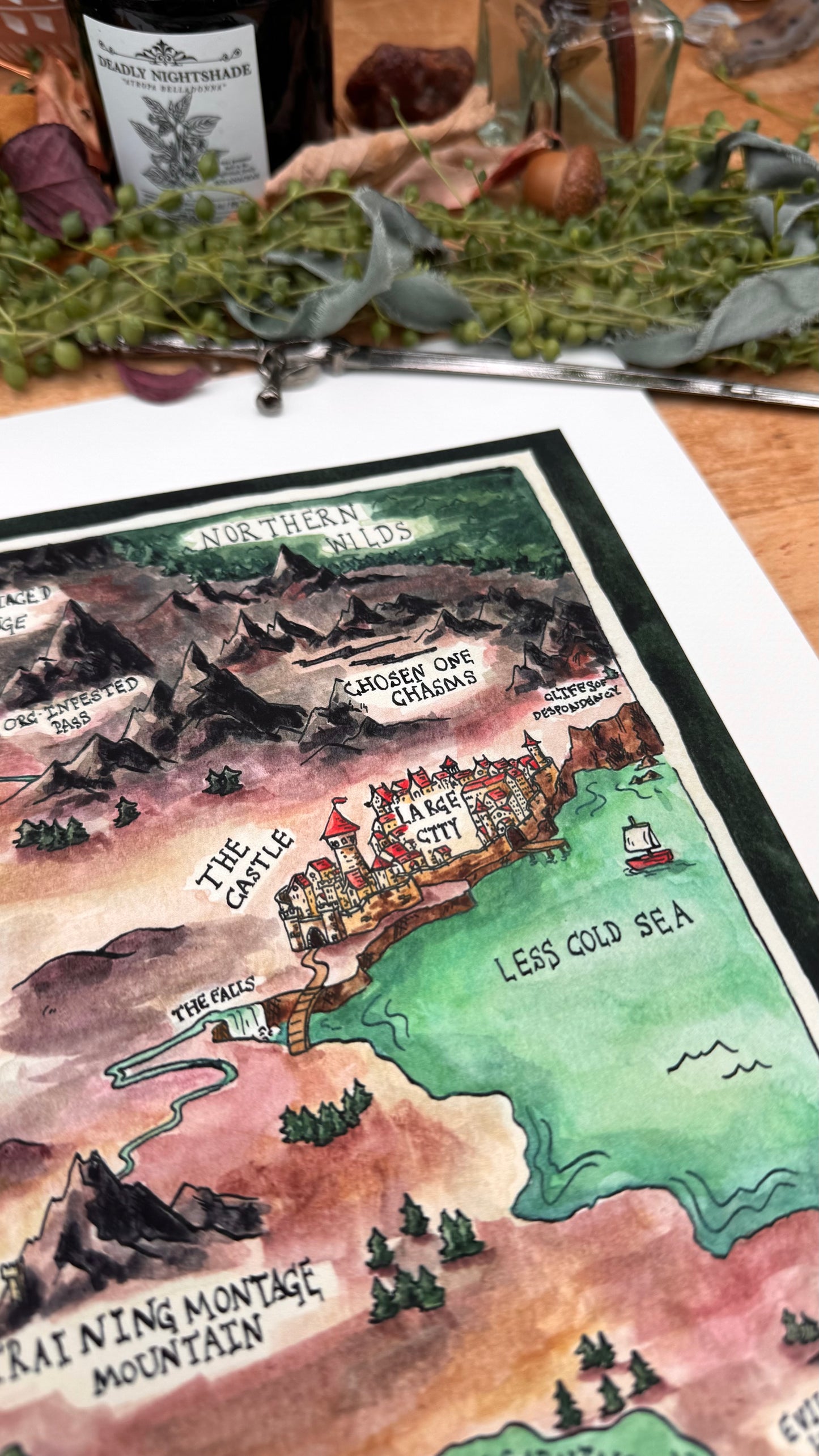 Dubious Map of High Fantasy Print