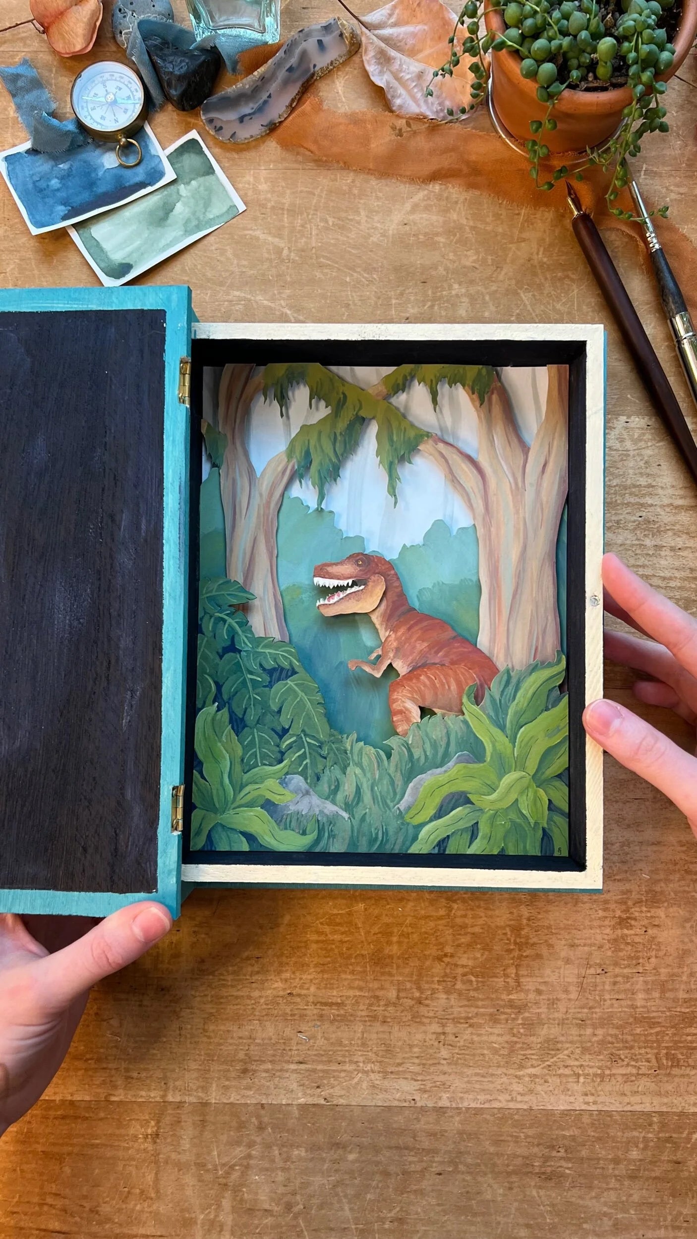 Original Elementary Lessons On Dinosaurs Diorama