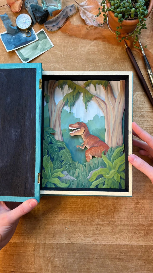 Original Elementary Lessons On Dinosaurs Diorama