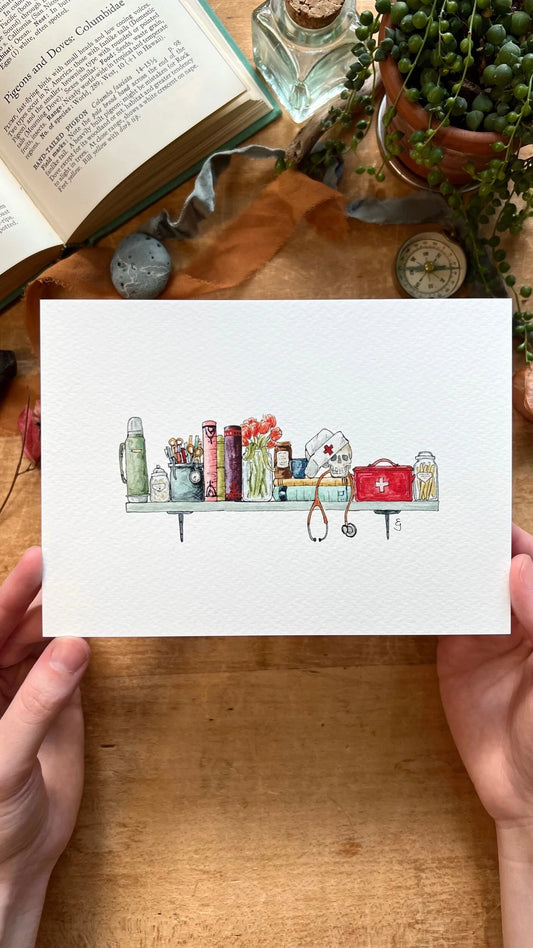 The Mini Nurse's Shelf Giclée Print