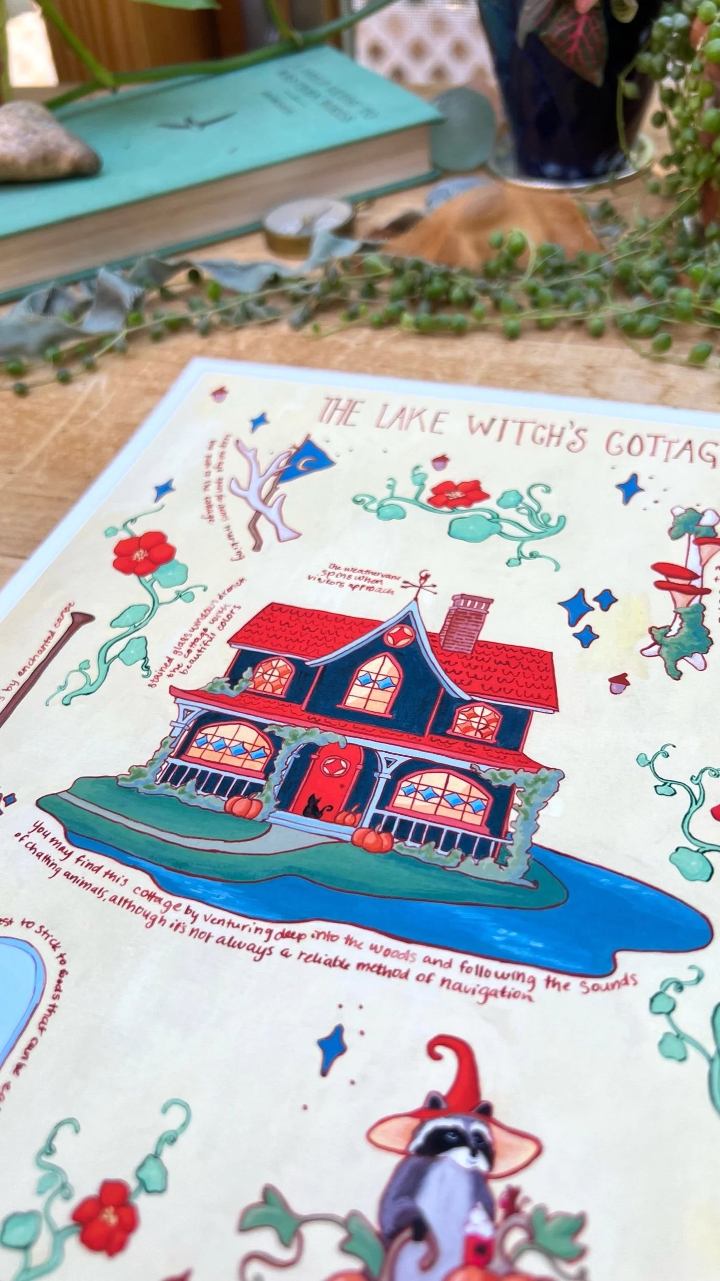 The Lake Witch's Cottage Field Report Giclée Print