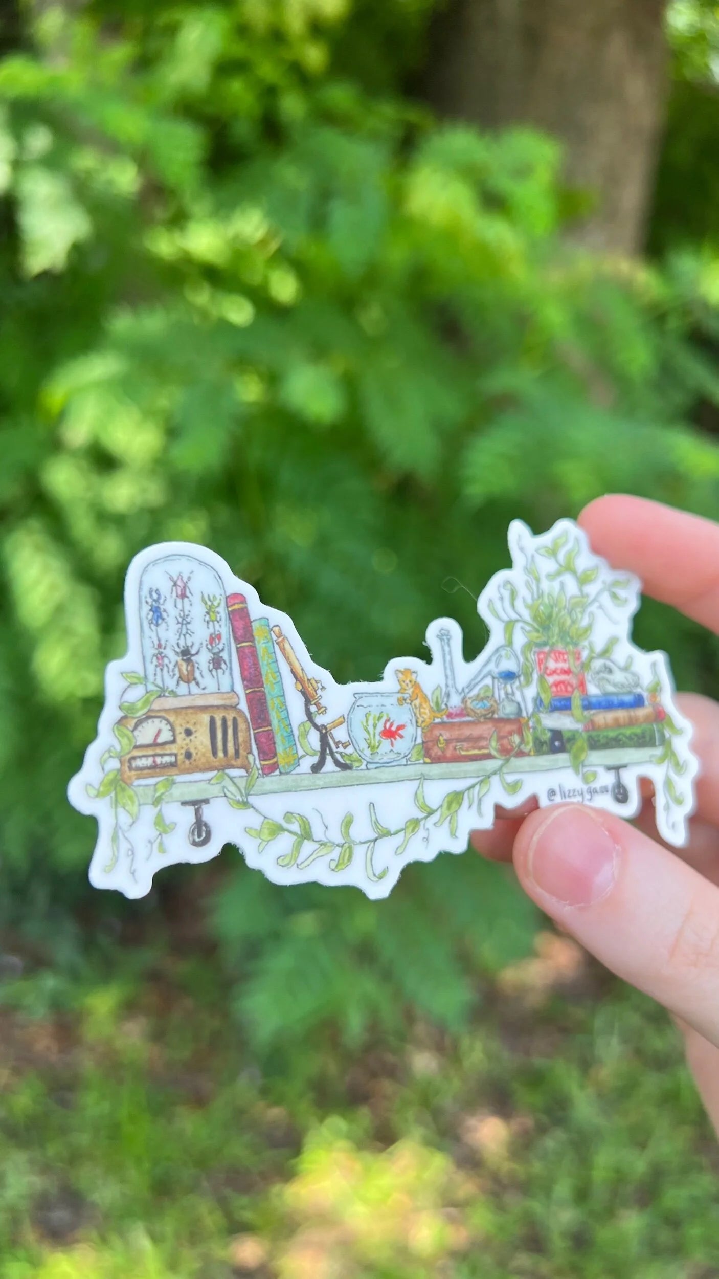 The Mini Biologist's Shelf Sticker