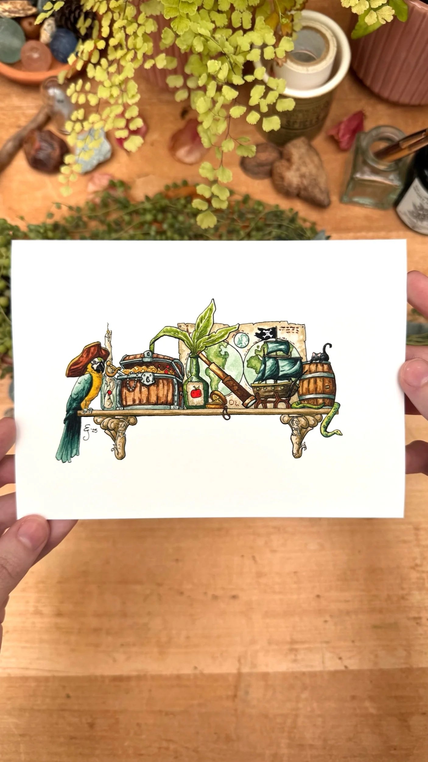 The Mini Pirate's Shelf Giclée Print
