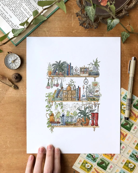 The Botanist's Shelves Giclée Print