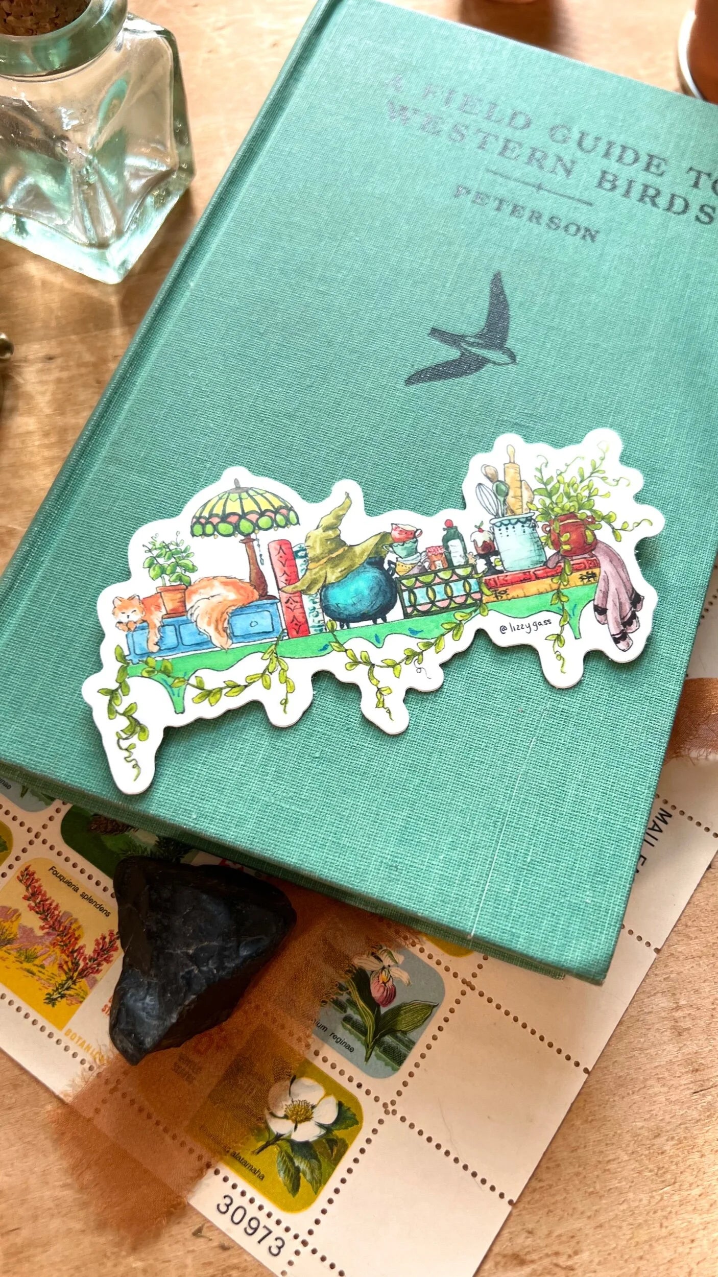 The Mini Kitchen Witch's Shelf Sticker