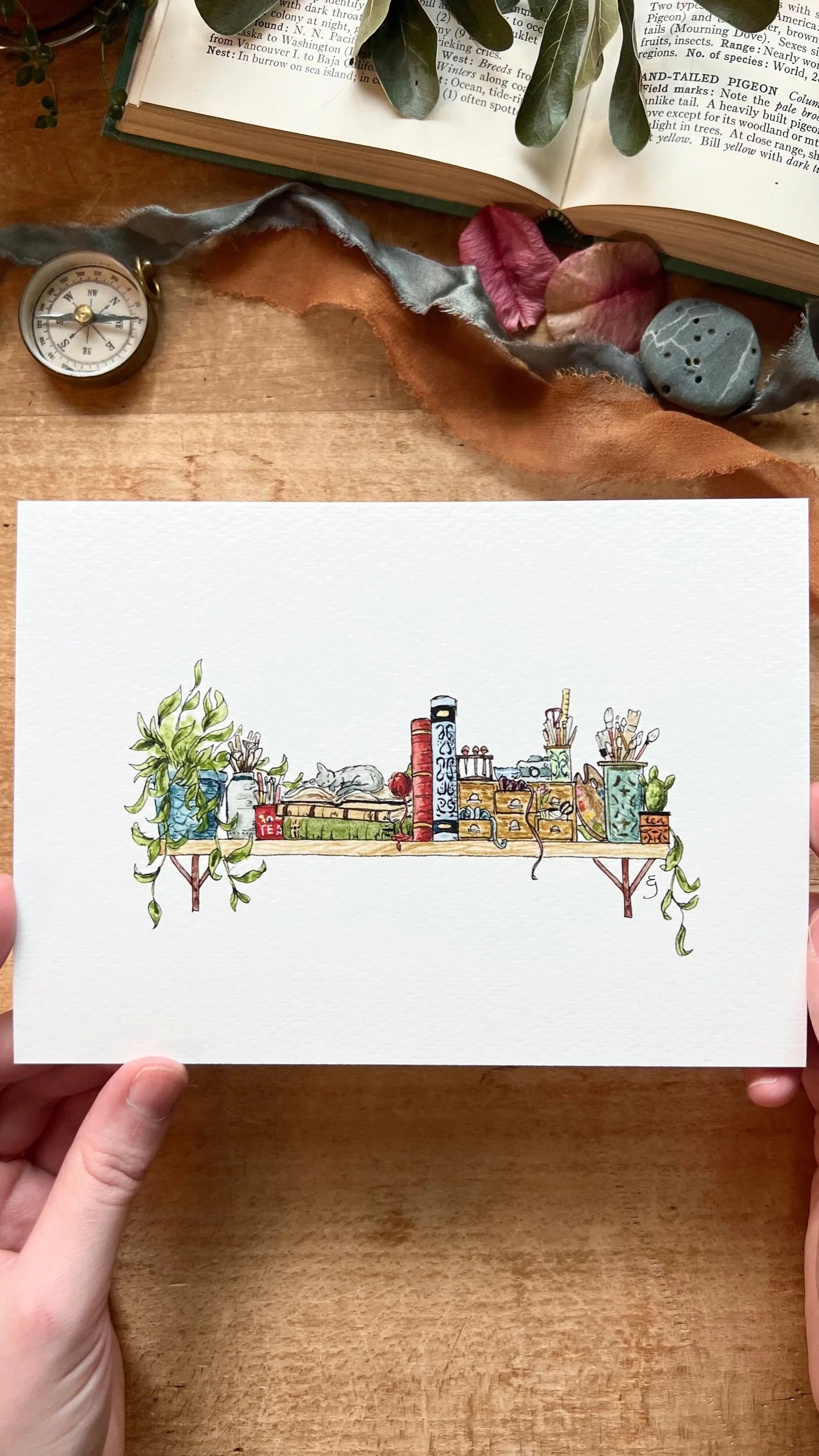 The Mini Artist's Shelf Giclée Print