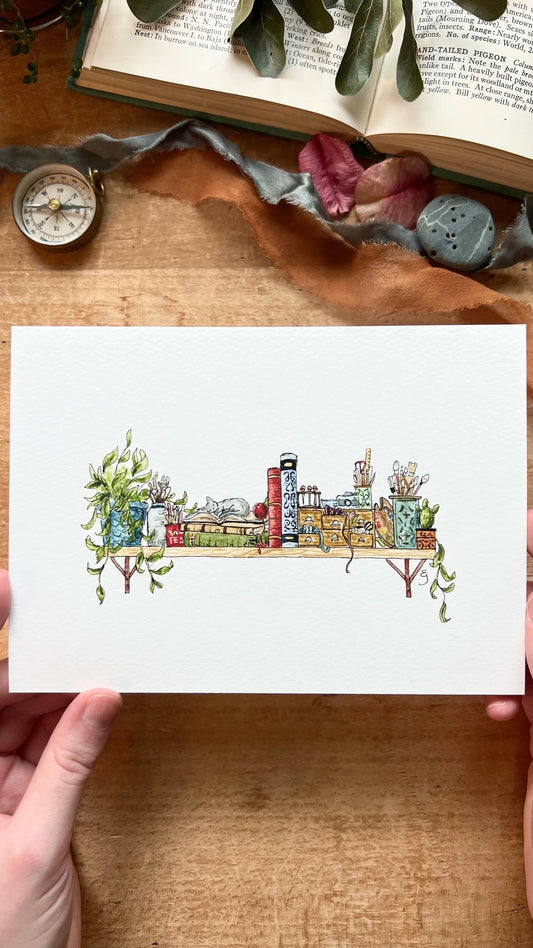 The Mini Artist's Shelf Giclée Print