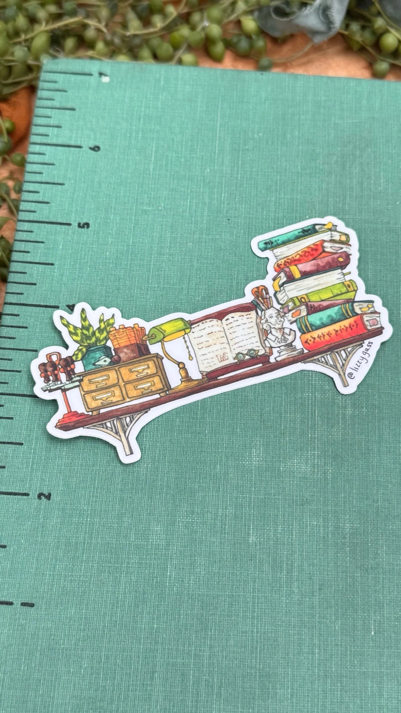 The Mini Librarian's Shelf Sticker