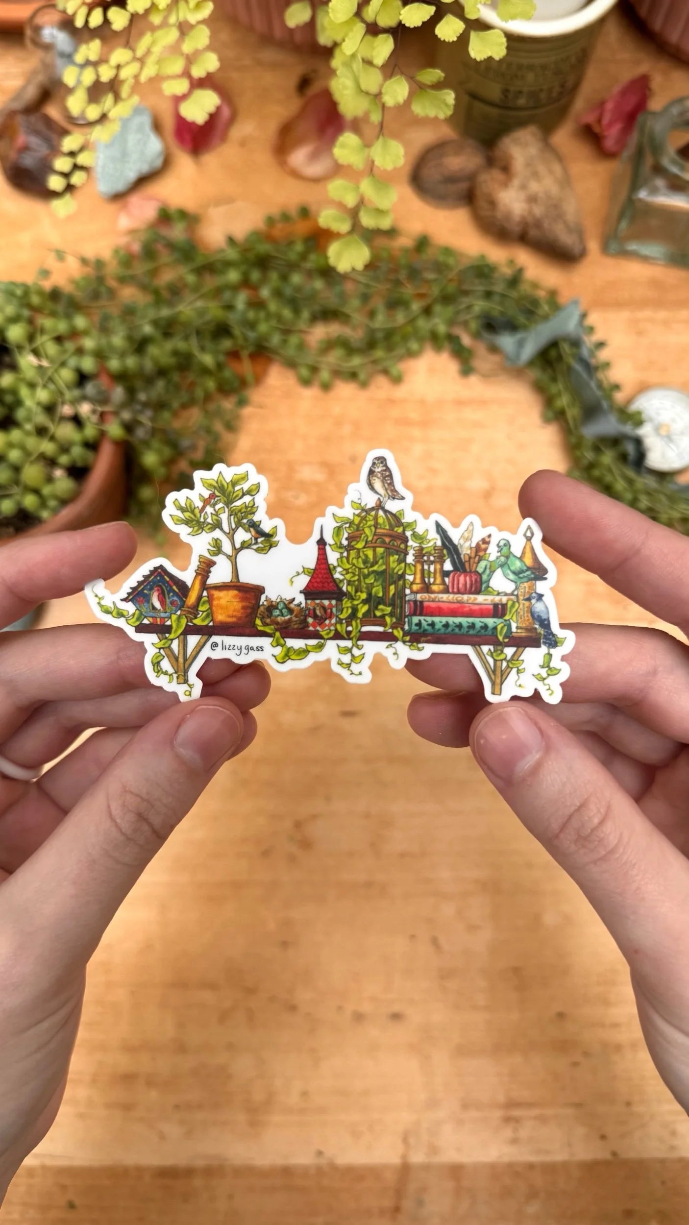 The Mini Ornithologist's Shelf Sticker