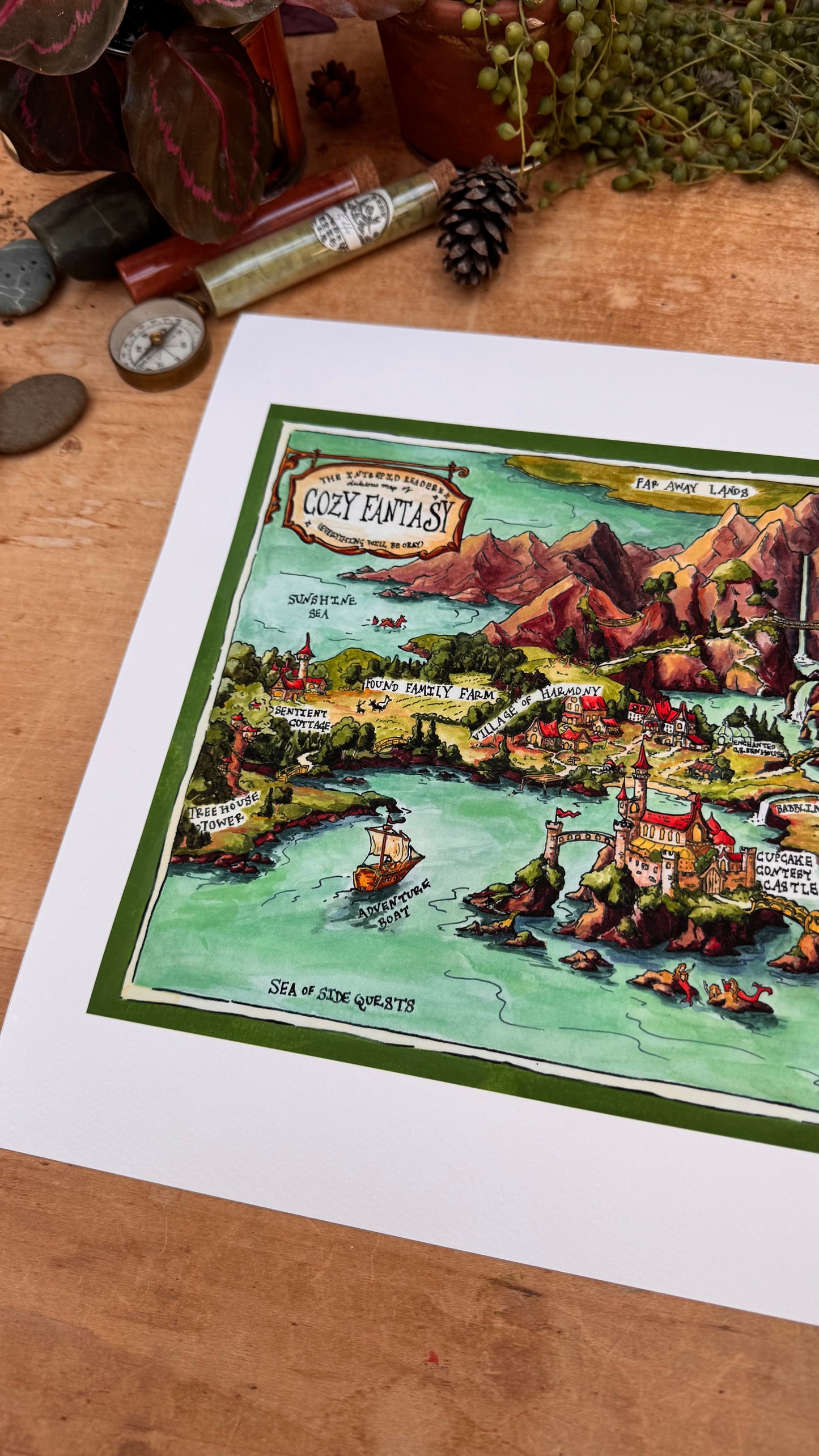 Dubious Map of Cozy Fantasy Print
