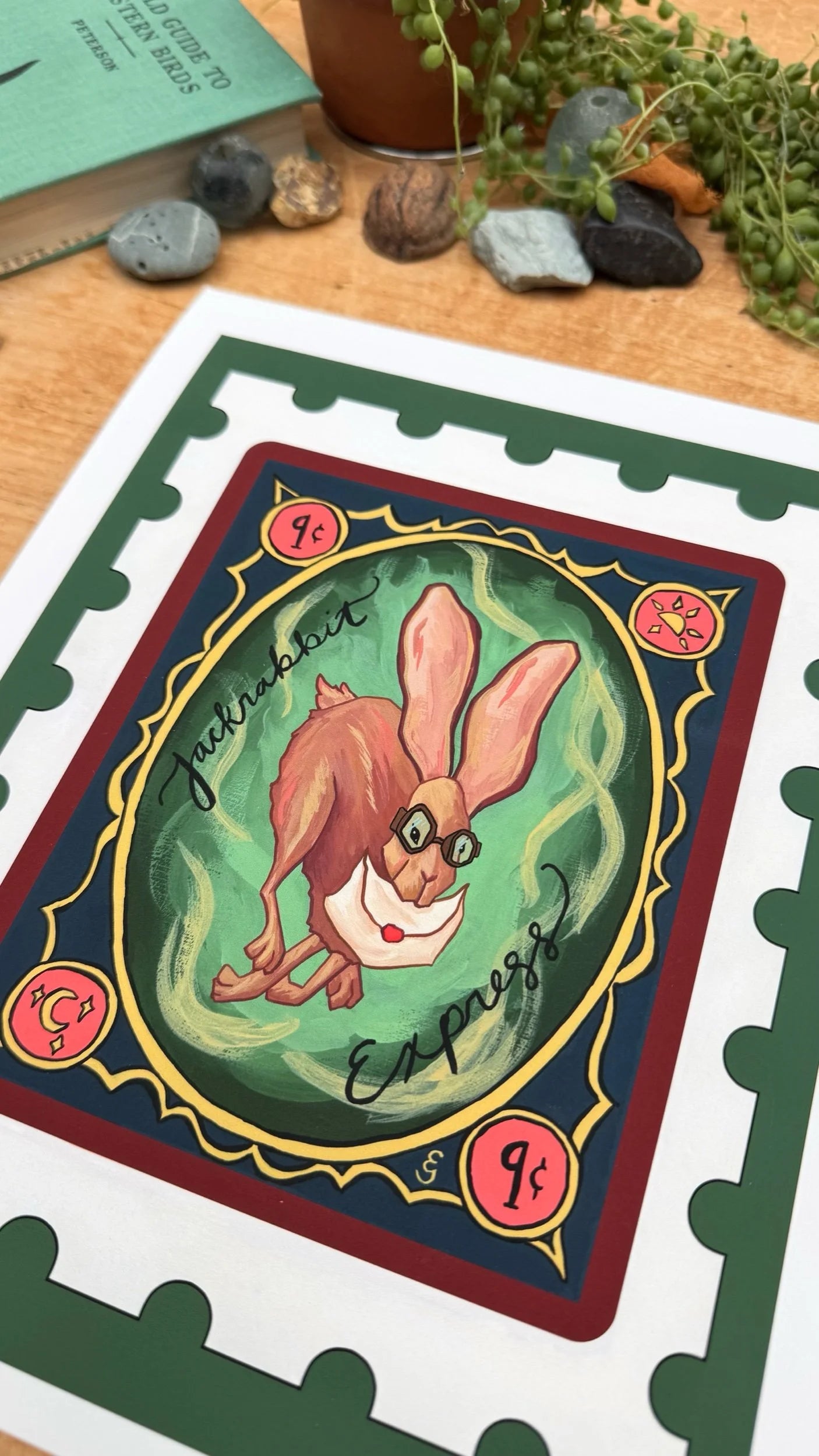 Jackrabbit Express Stamp Print