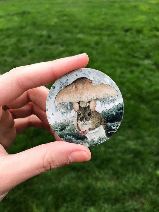 Mouse + Mushroom Sticker
