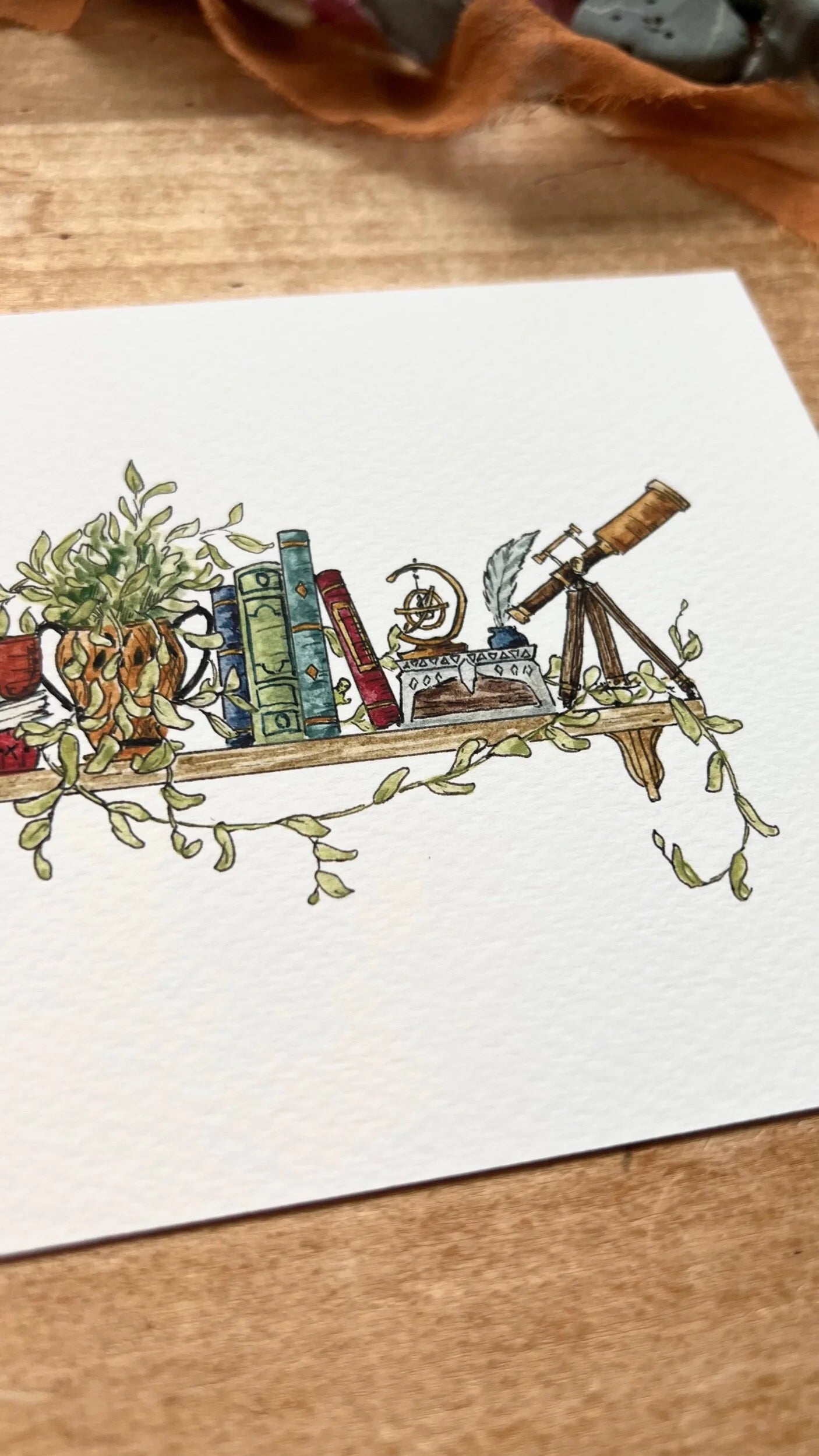 The Astronomer’s Shelf Giclée Print