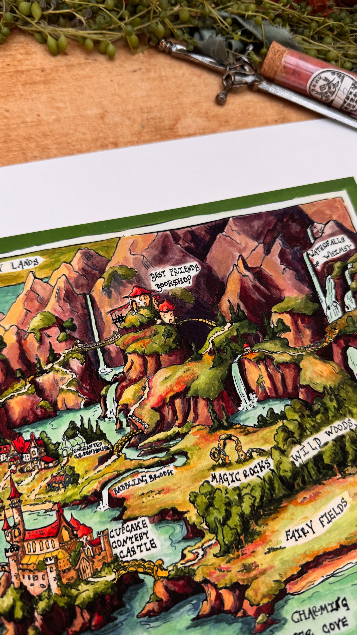 Dubious Map of Cozy Fantasy Print