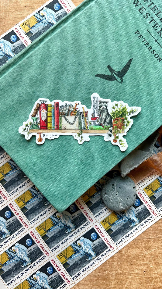 The Mini Inventor's Shelf Sticker