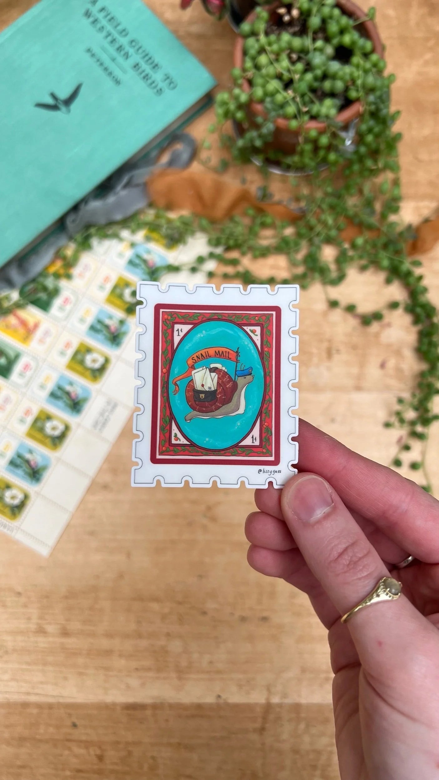 Snail Mail Stamp Sticker