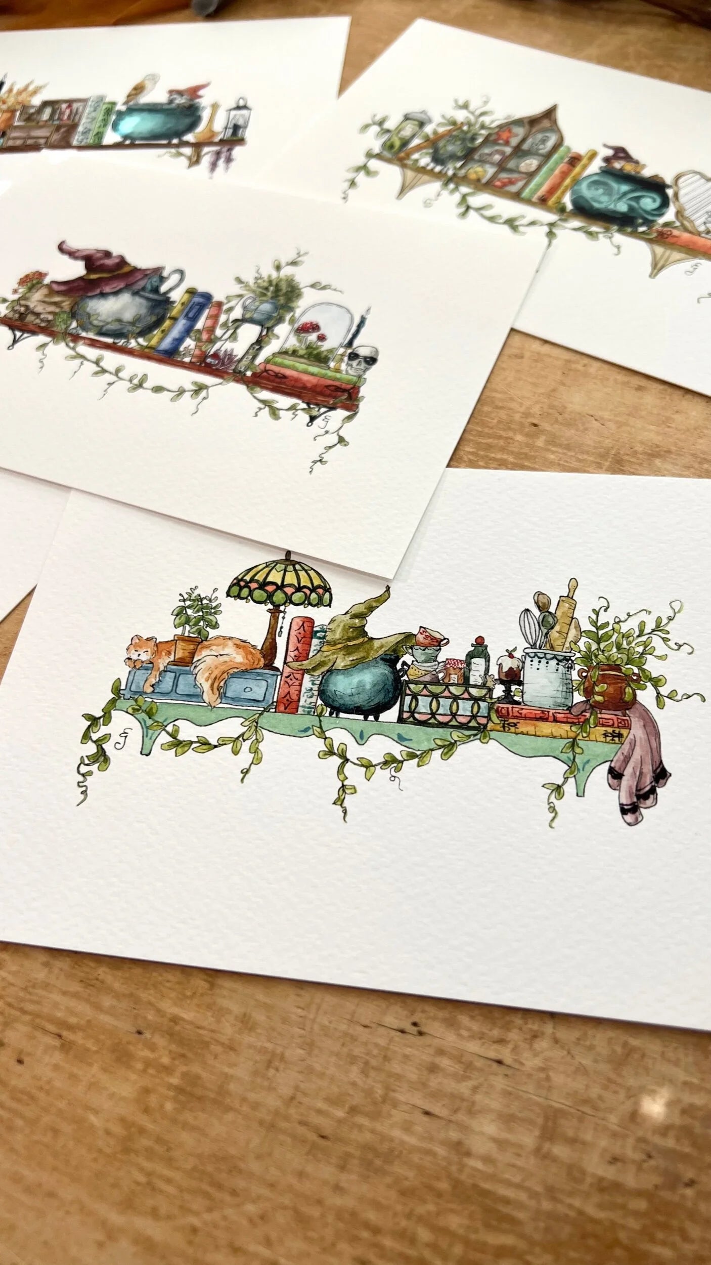 Mini Witches Shelves Giclée Print Bundle, Vol. 1