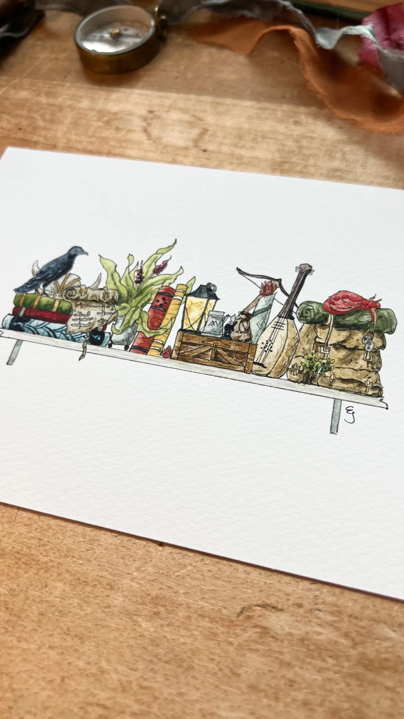 The Mini Adventurer's Shelf Giclée Print