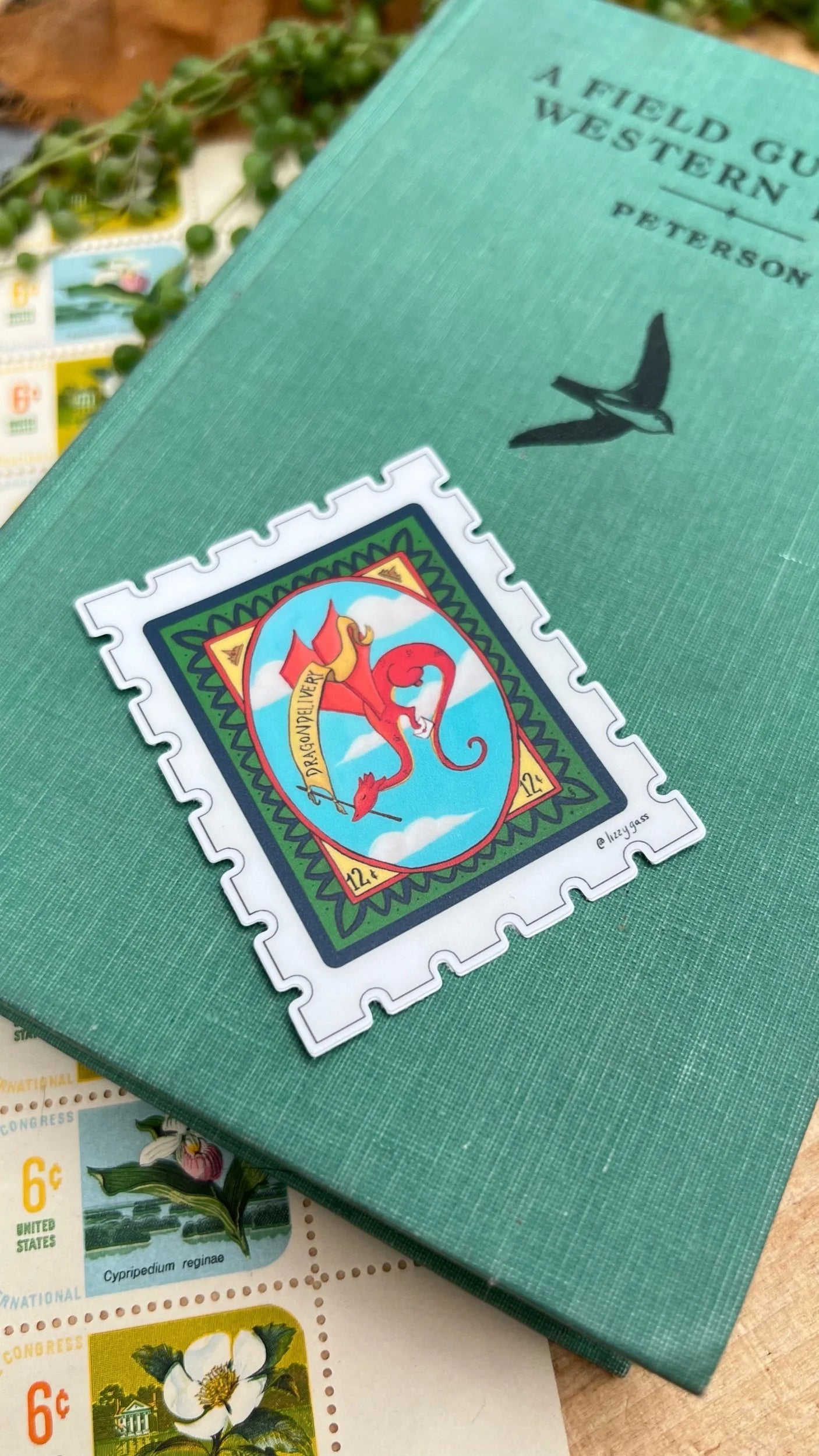Dragon Delivery Stamp Sticker