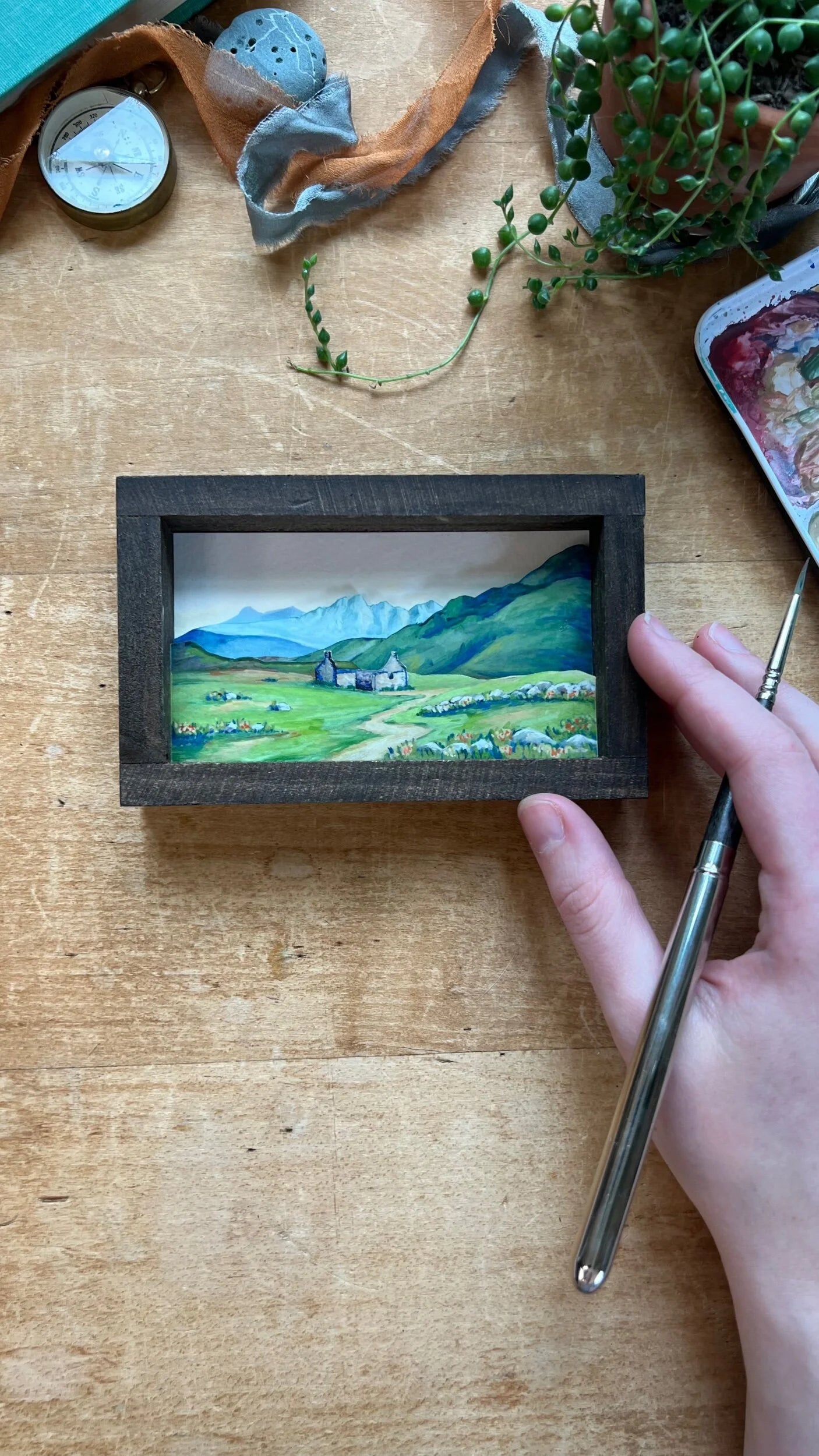 Highland Home Diorama Print