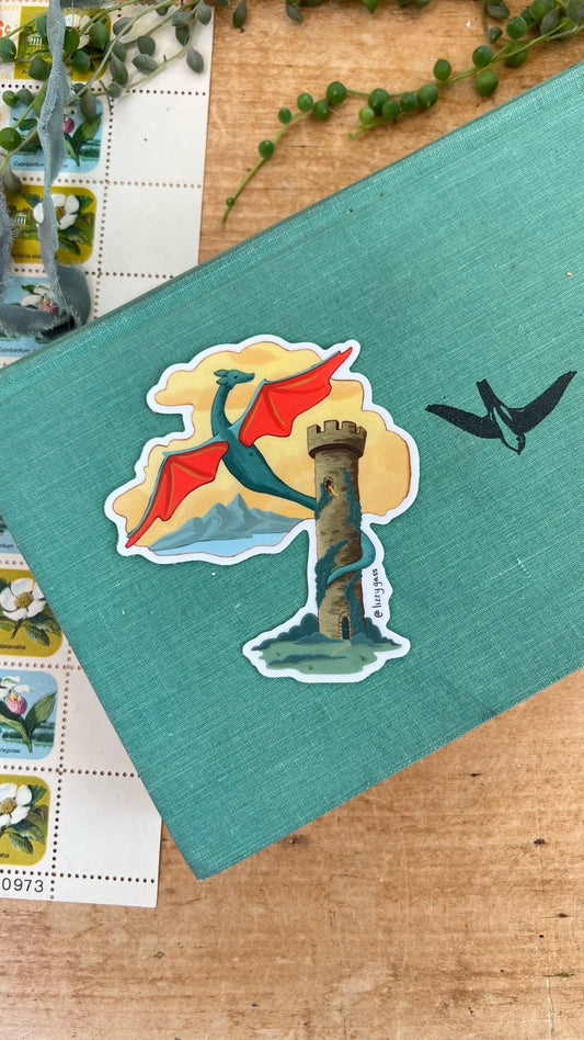 Dragon Tower Sticker