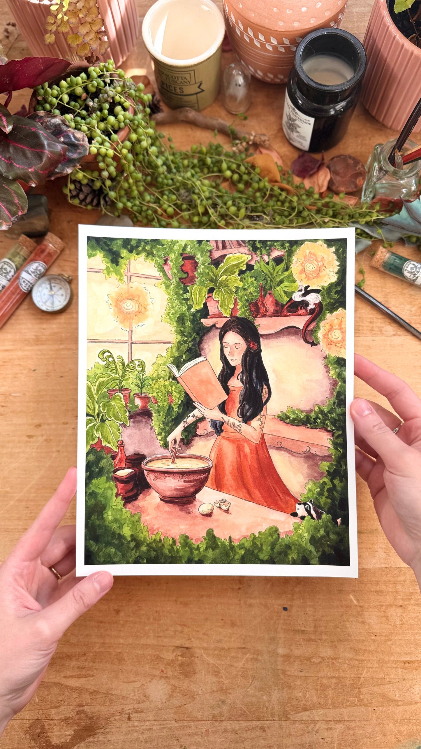 Reading Transports You: Cozy Fantasy Giclée Print