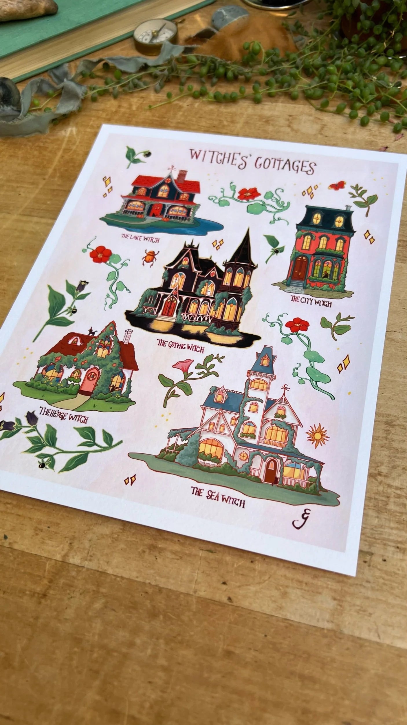 Witches' Cottages Field Report Giclée Print