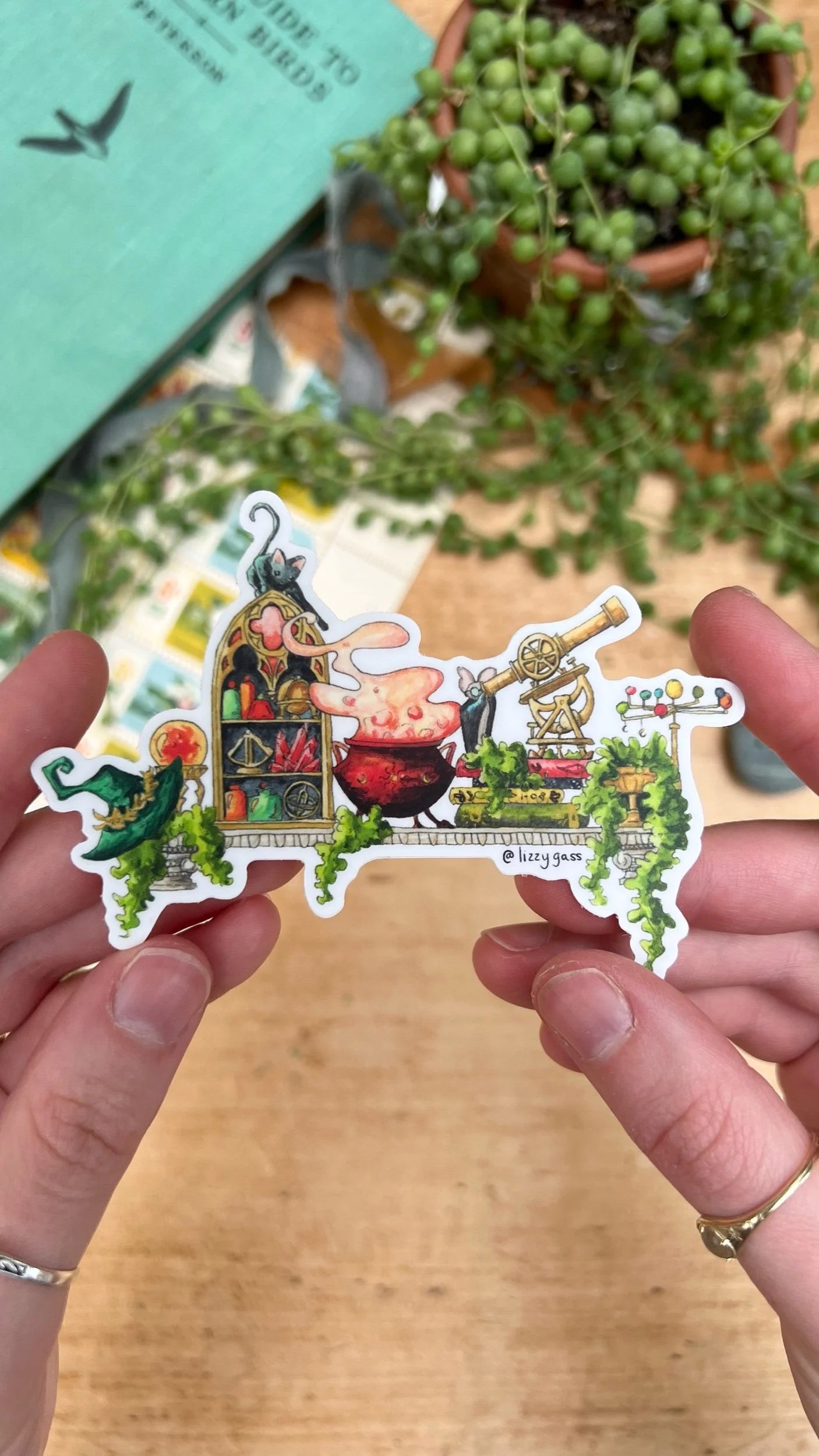 The Mini Celestial Witch's Shelf Sticker