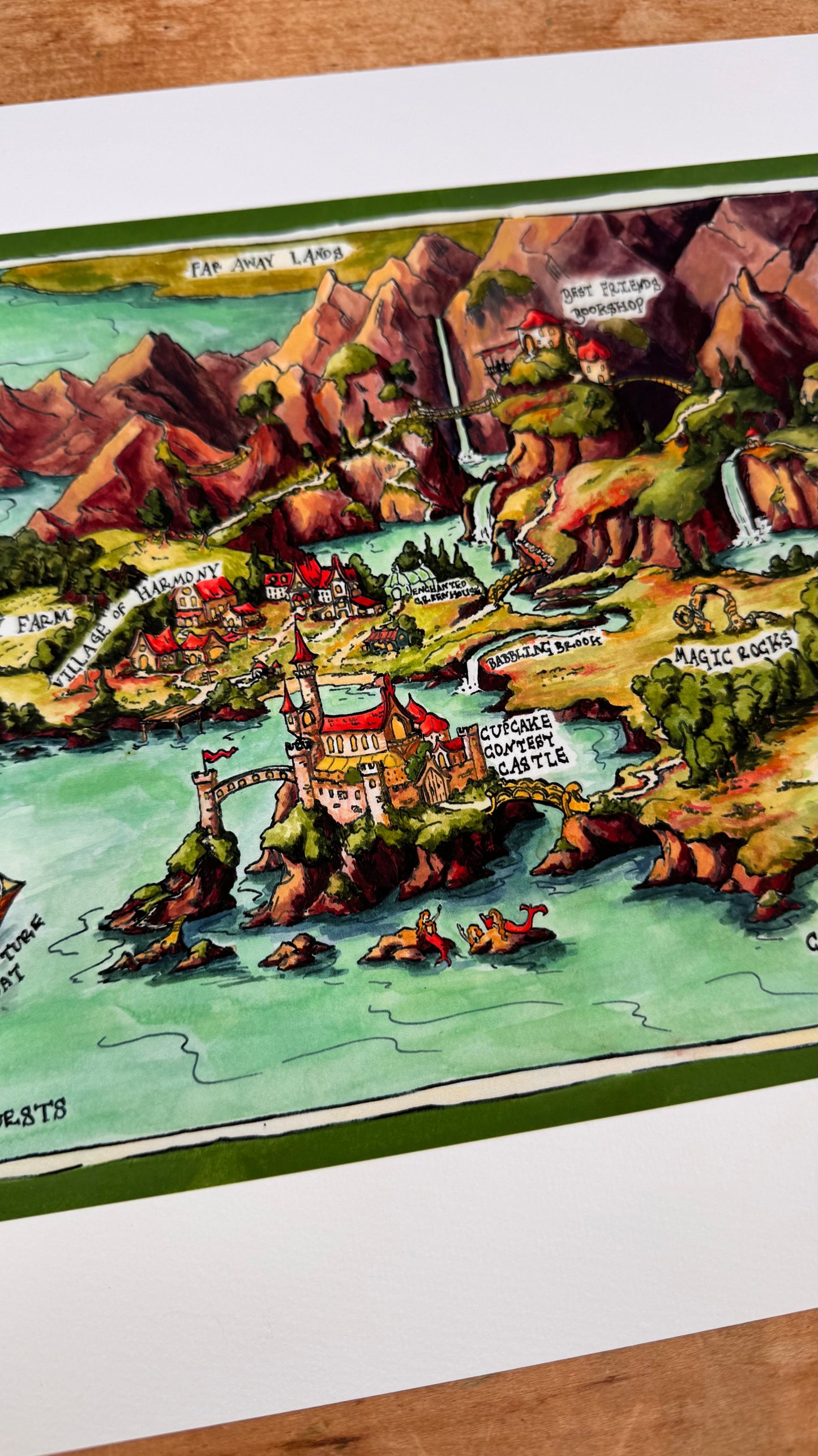 Dubious Map of Cozy Fantasy Print
