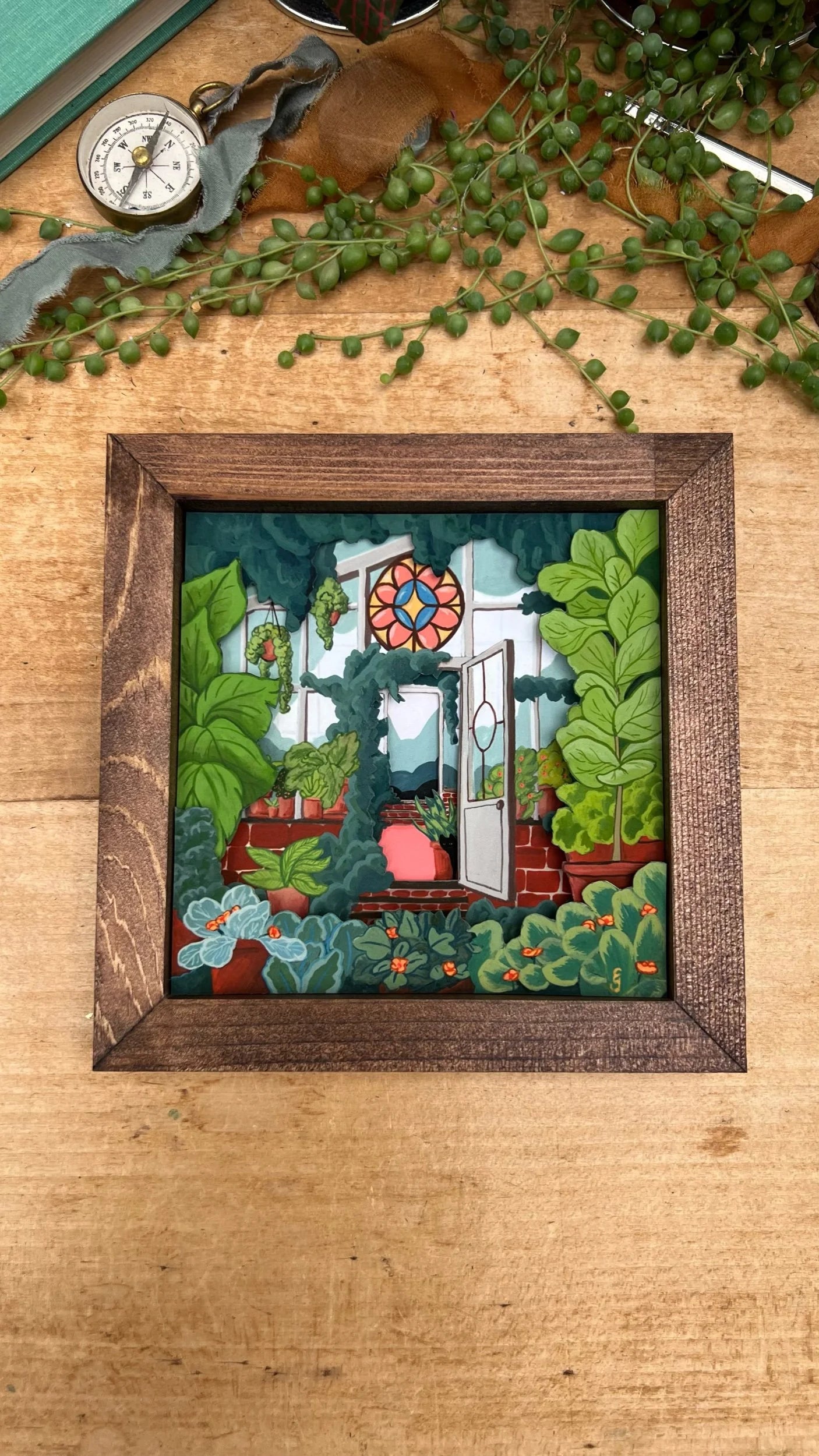 Greenhouse Diorama Print