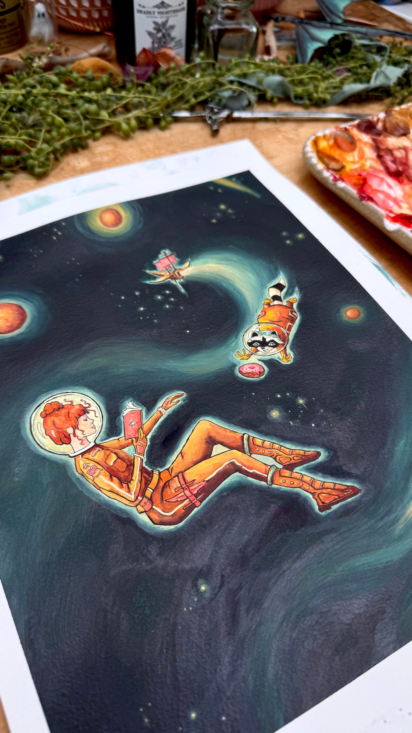 Original Reading Transports You: Sci-Fi Illustration