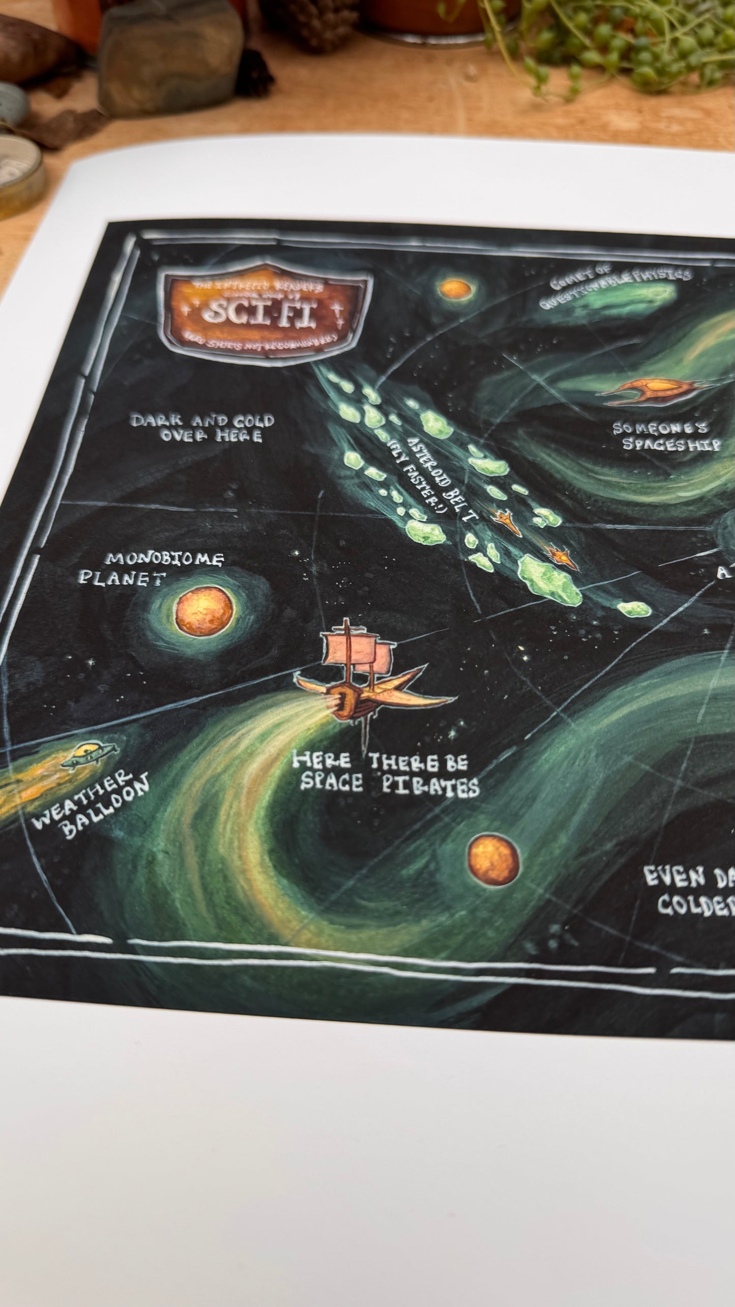Dubious Map of Sci-Fi Print