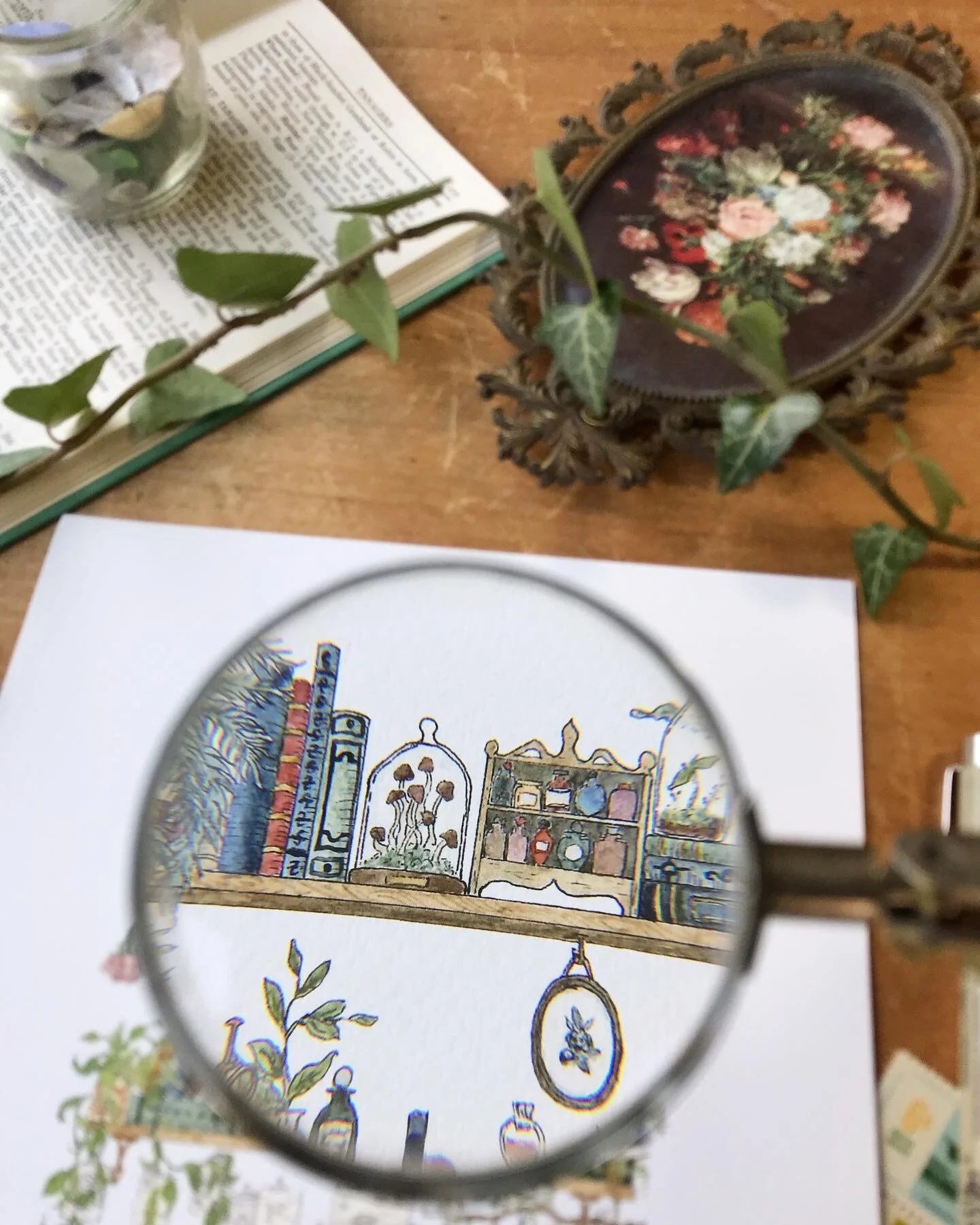 The Botanist's Shelves Giclée Print