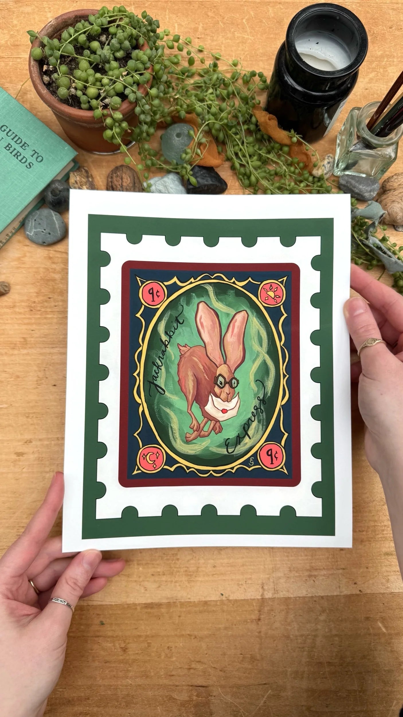 Jackrabbit Express Stamp Print