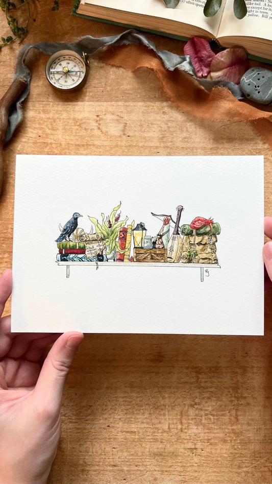 The Mini Adventurer's Shelf Giclée Print