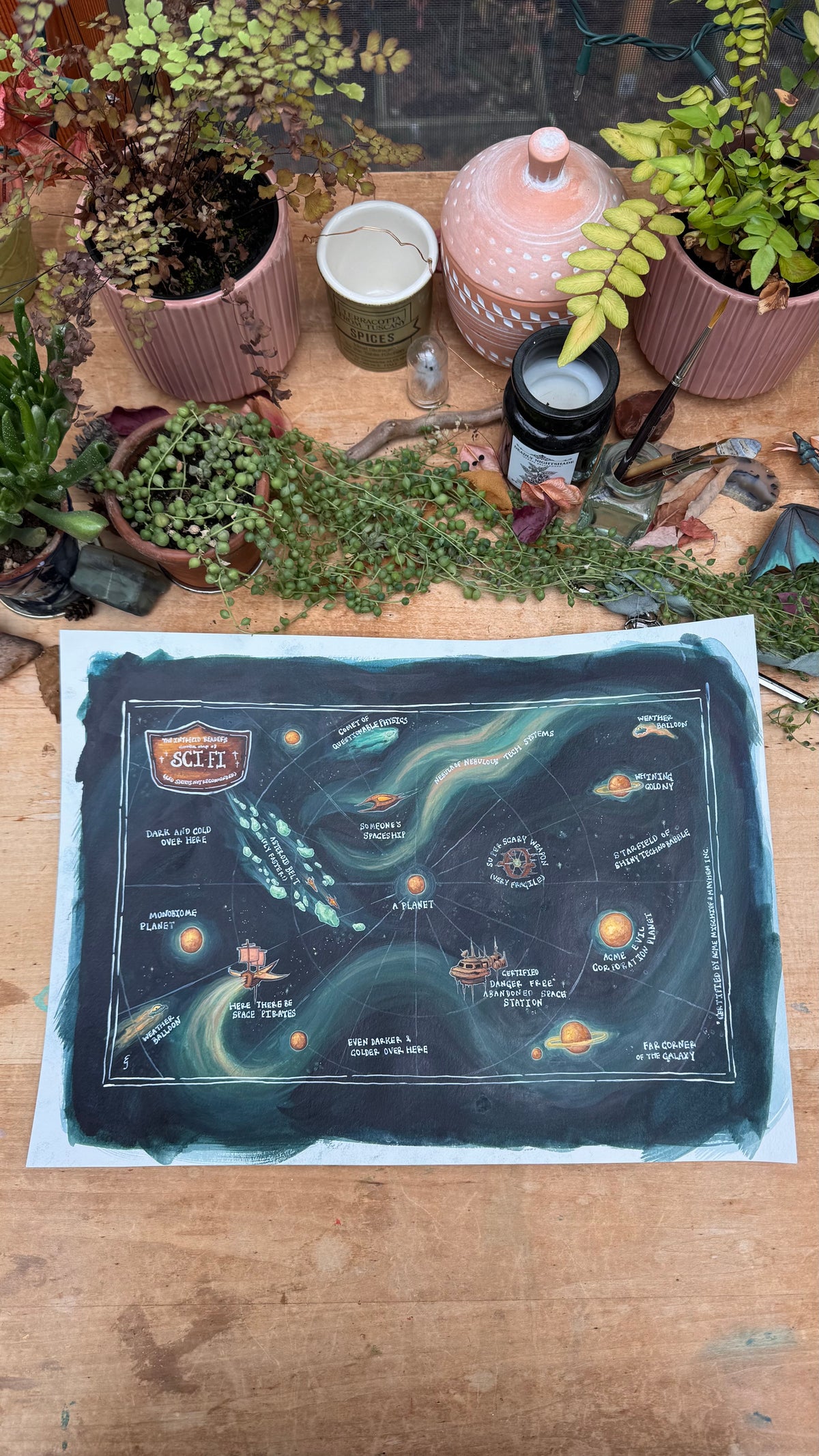 Original Dubious Map of Sci-Fi