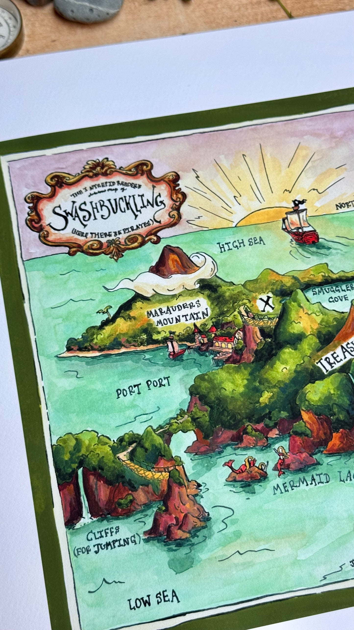 Dubious Map of Swashbuckling Print