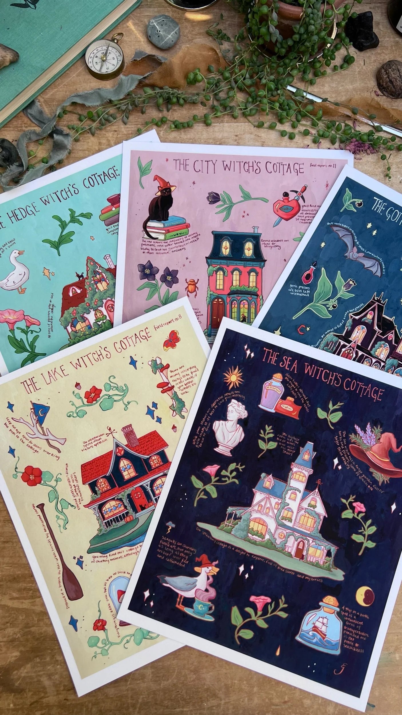 Witches' Cottages Print Bundle