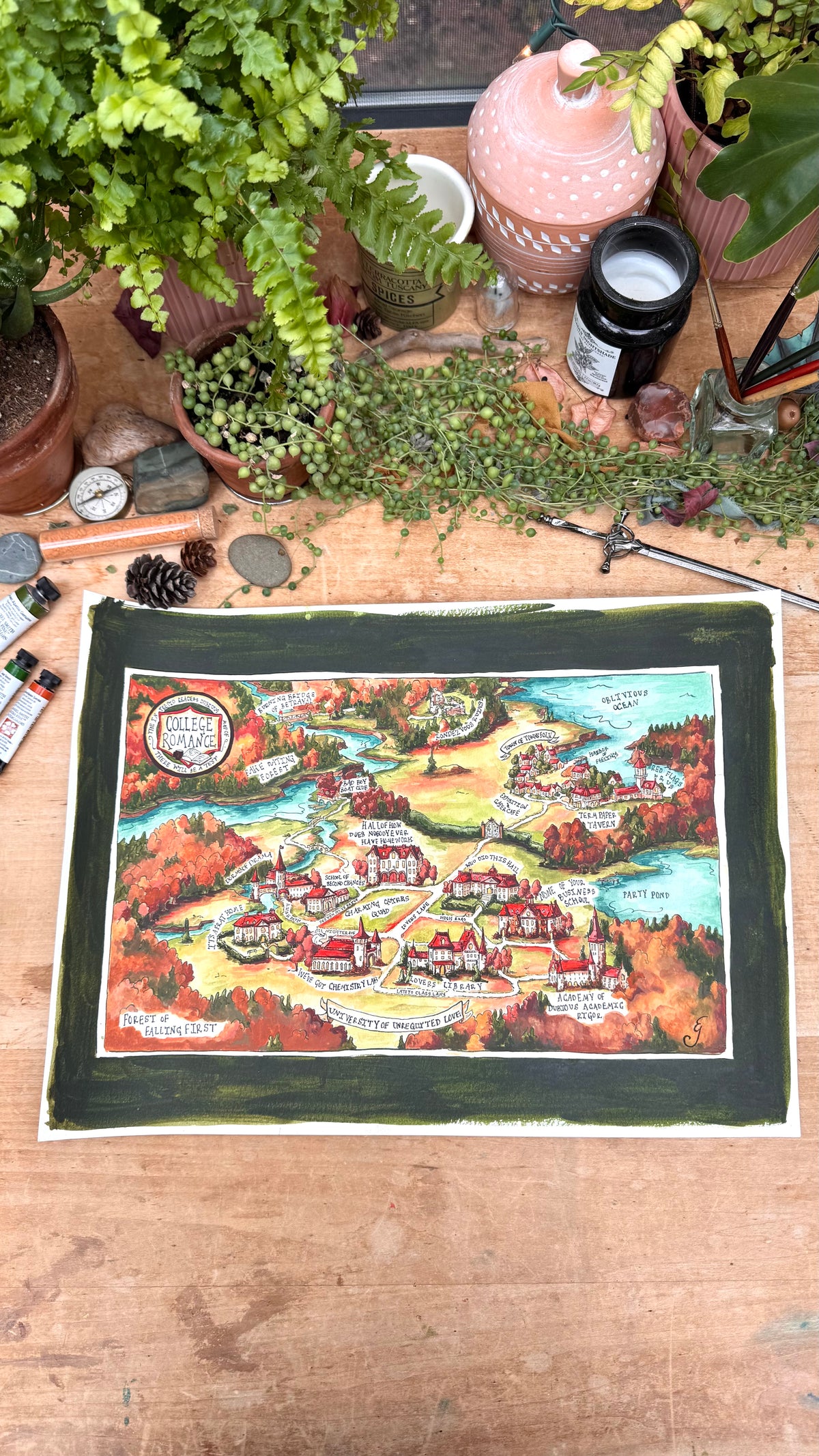 Original Dubious Map of College Romance